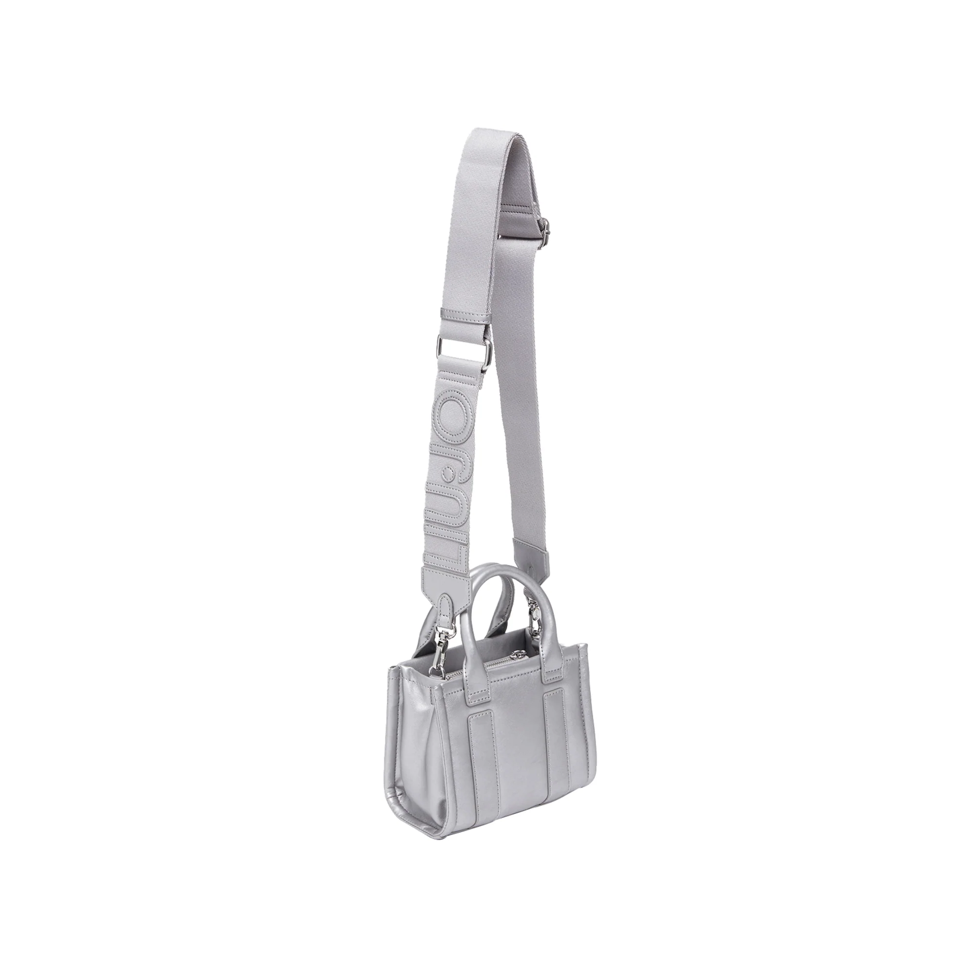 Borsa Donna con tracolla logata Grigia - Image 5