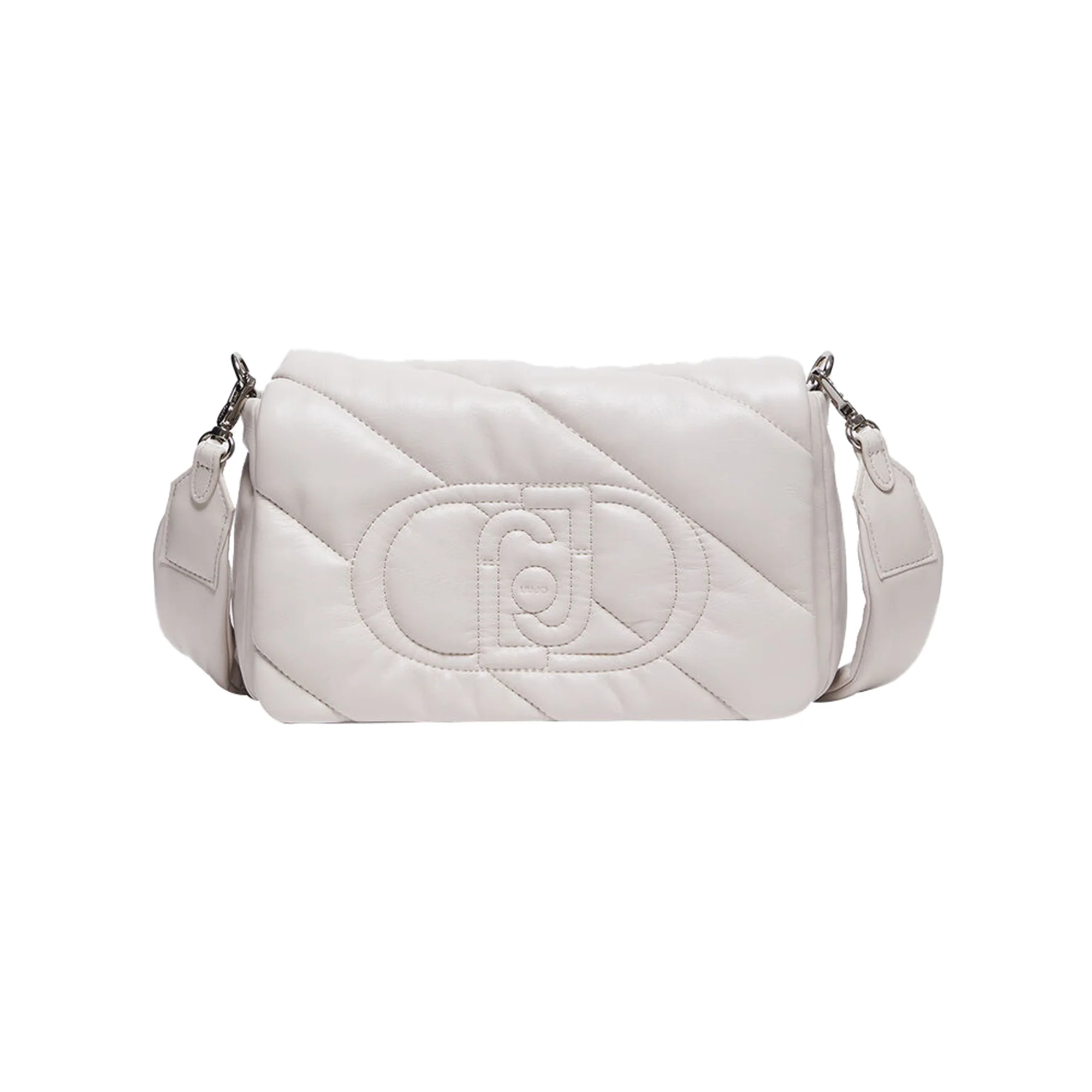 Borsa a Tracolla Donna glossy matelassé bianco