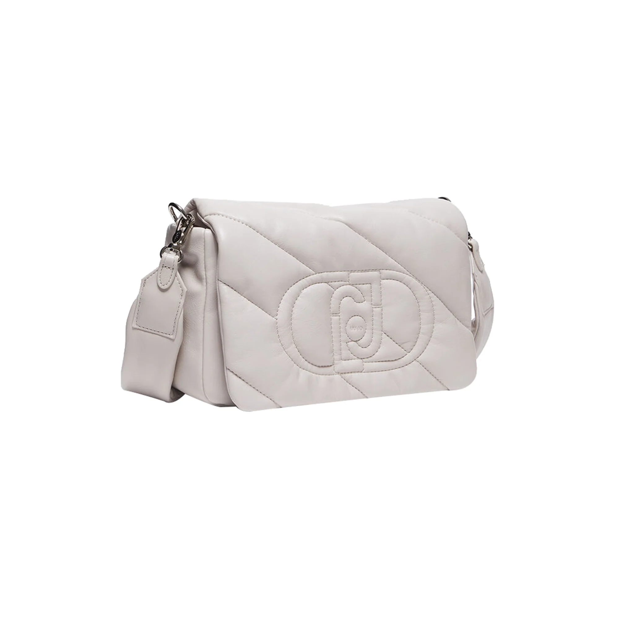 Borsa a Tracolla Donna glossy matelassé bianco - Image 2