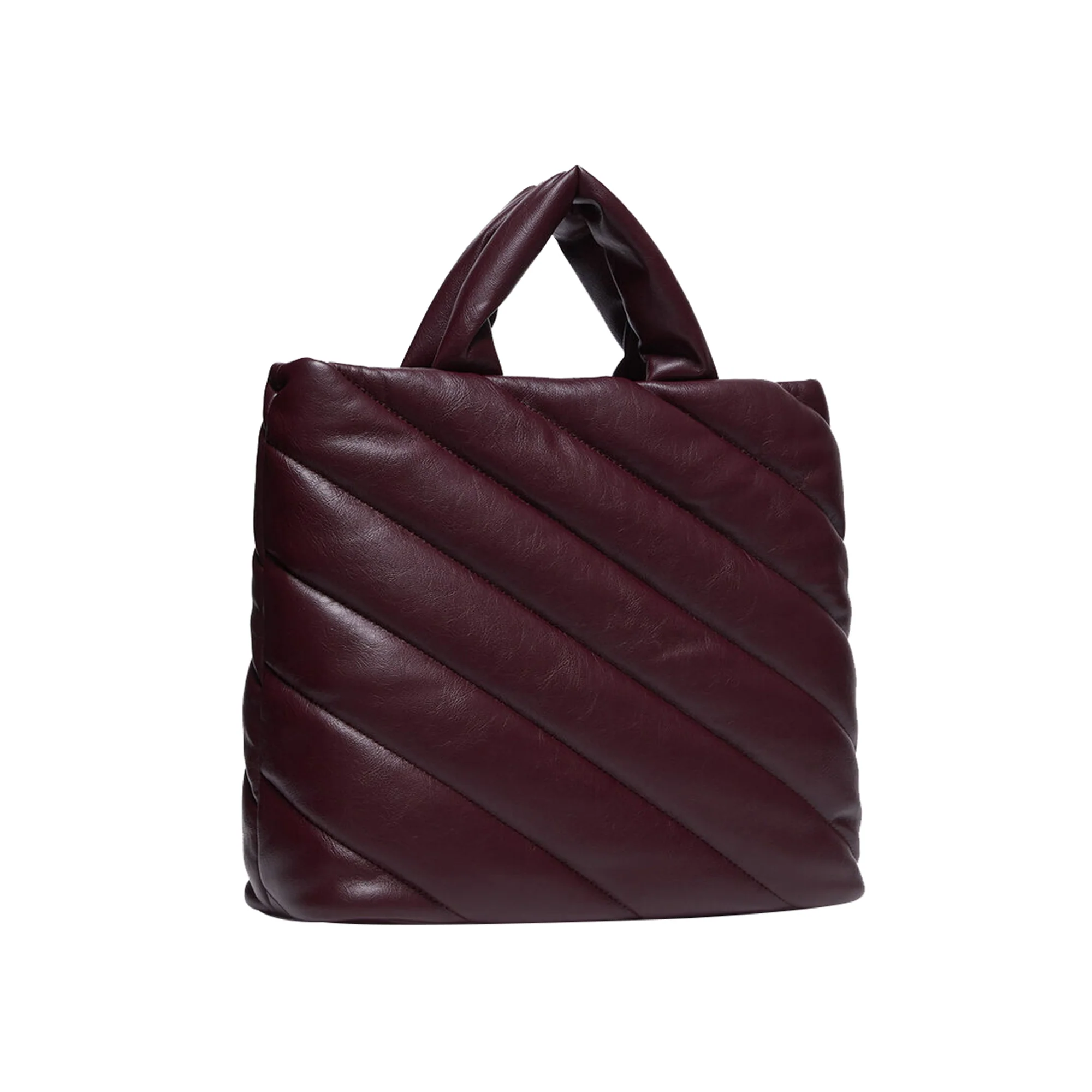 Shopping Bag Donna glossy matelassé Bordeaux - Image 4