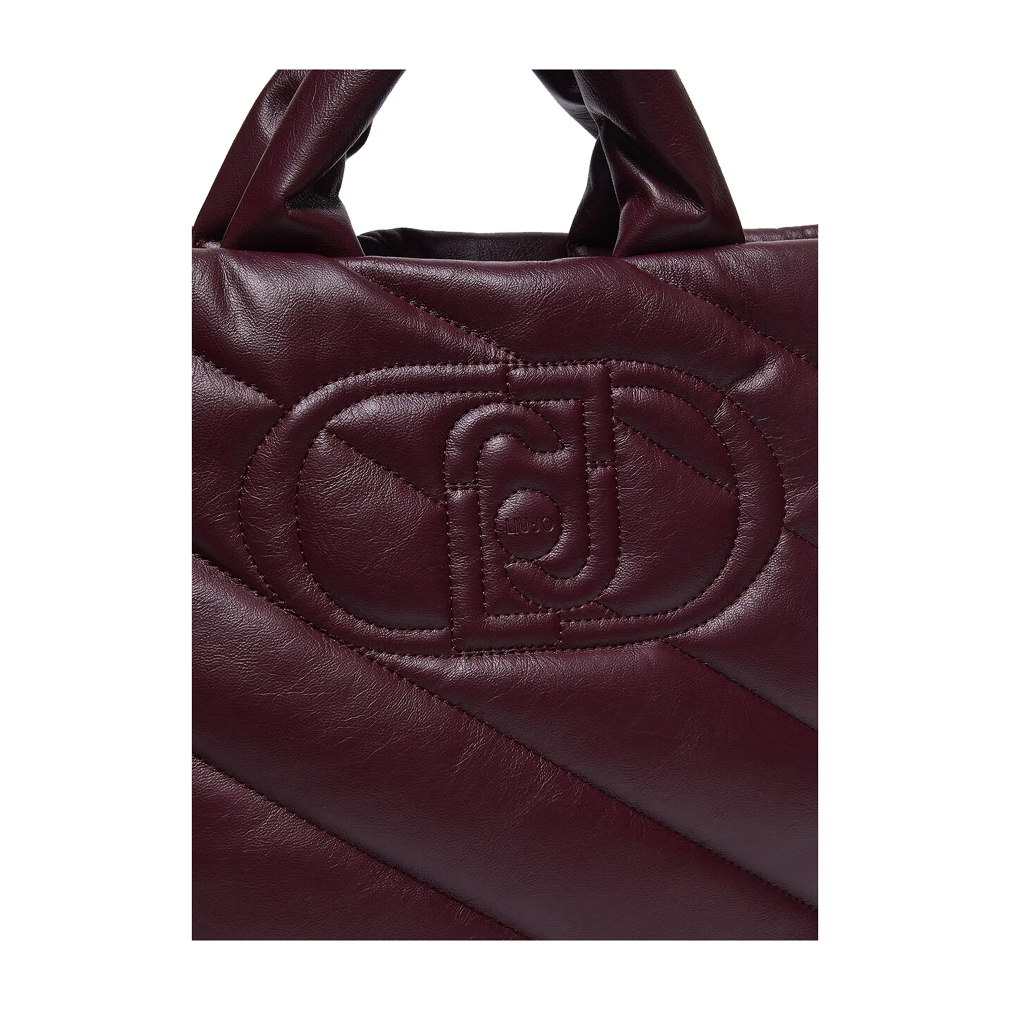 Shopping Bag Donna glossy matelassé Bordeaux - Image 5