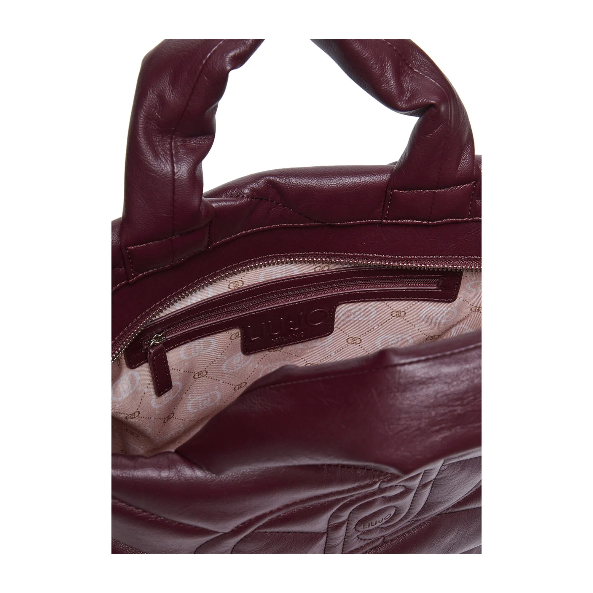 Shopping Bag Donna glossy matelassé Bordeaux - Image 6