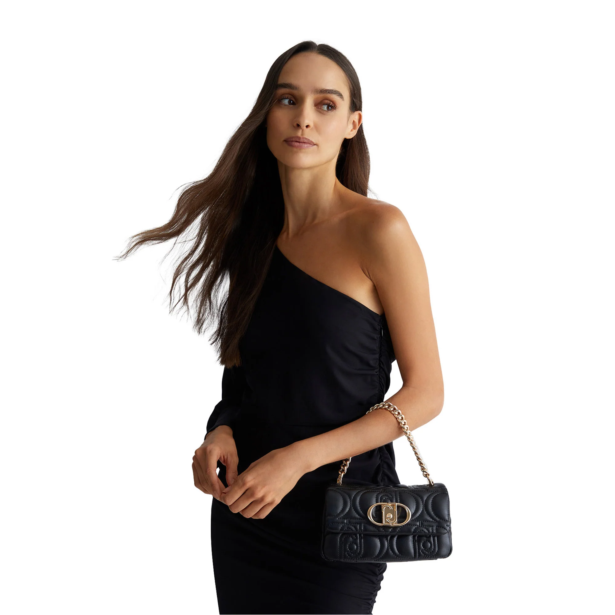 Borsa a spalla matelassé con logo Nera - Image 7