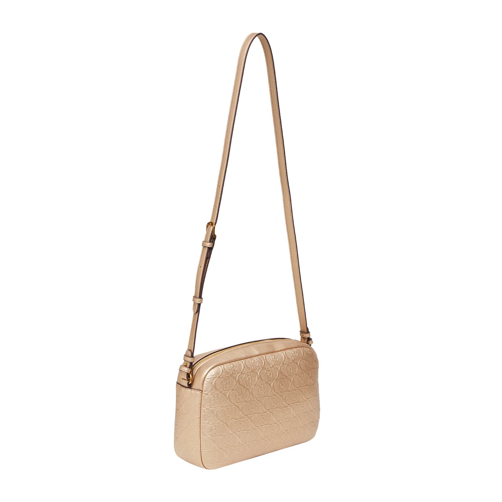 Borsa Donna con loghi in rilievo Oro - Image 2