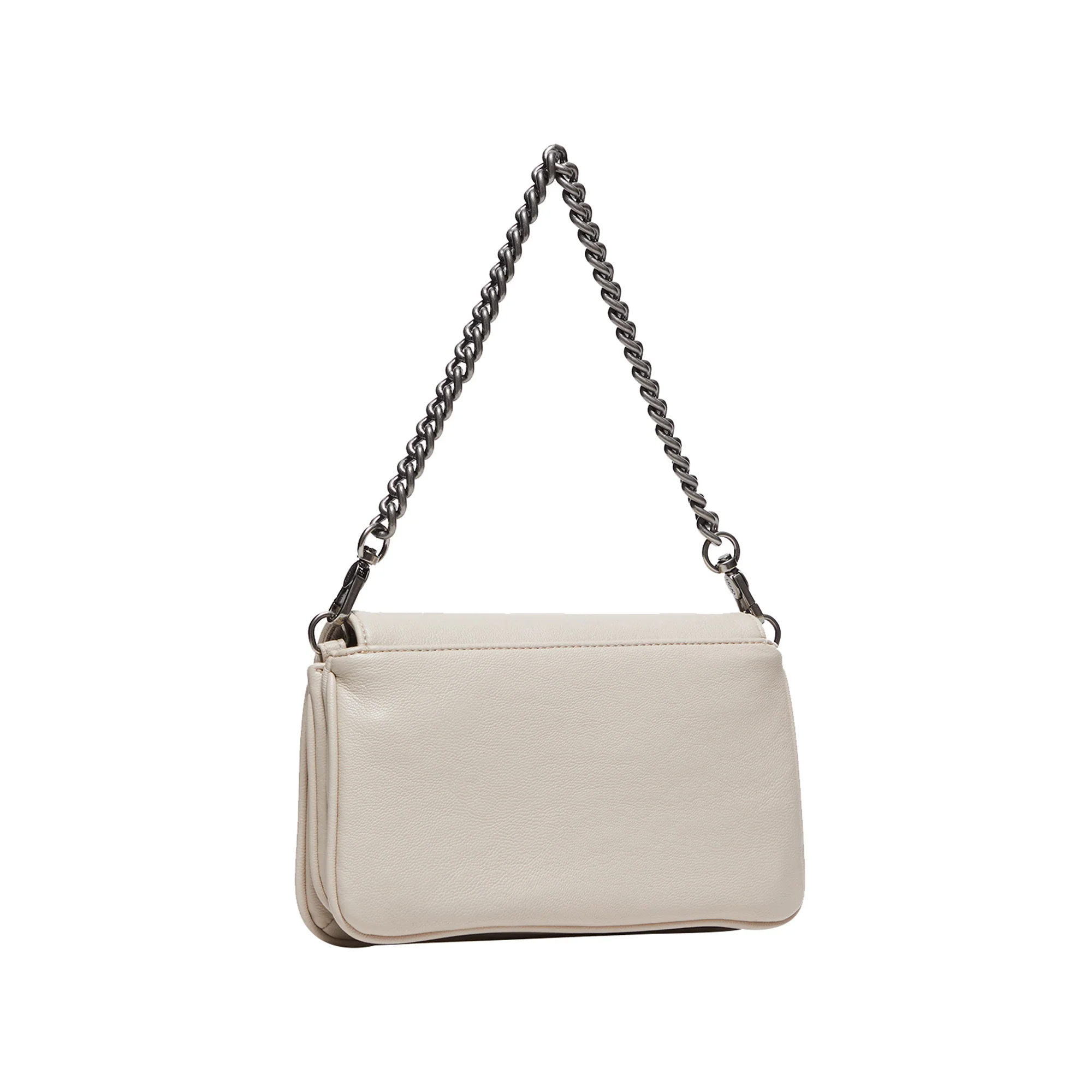 Borsa a spalla Donna in tessuto spalmato Beige - Image 2