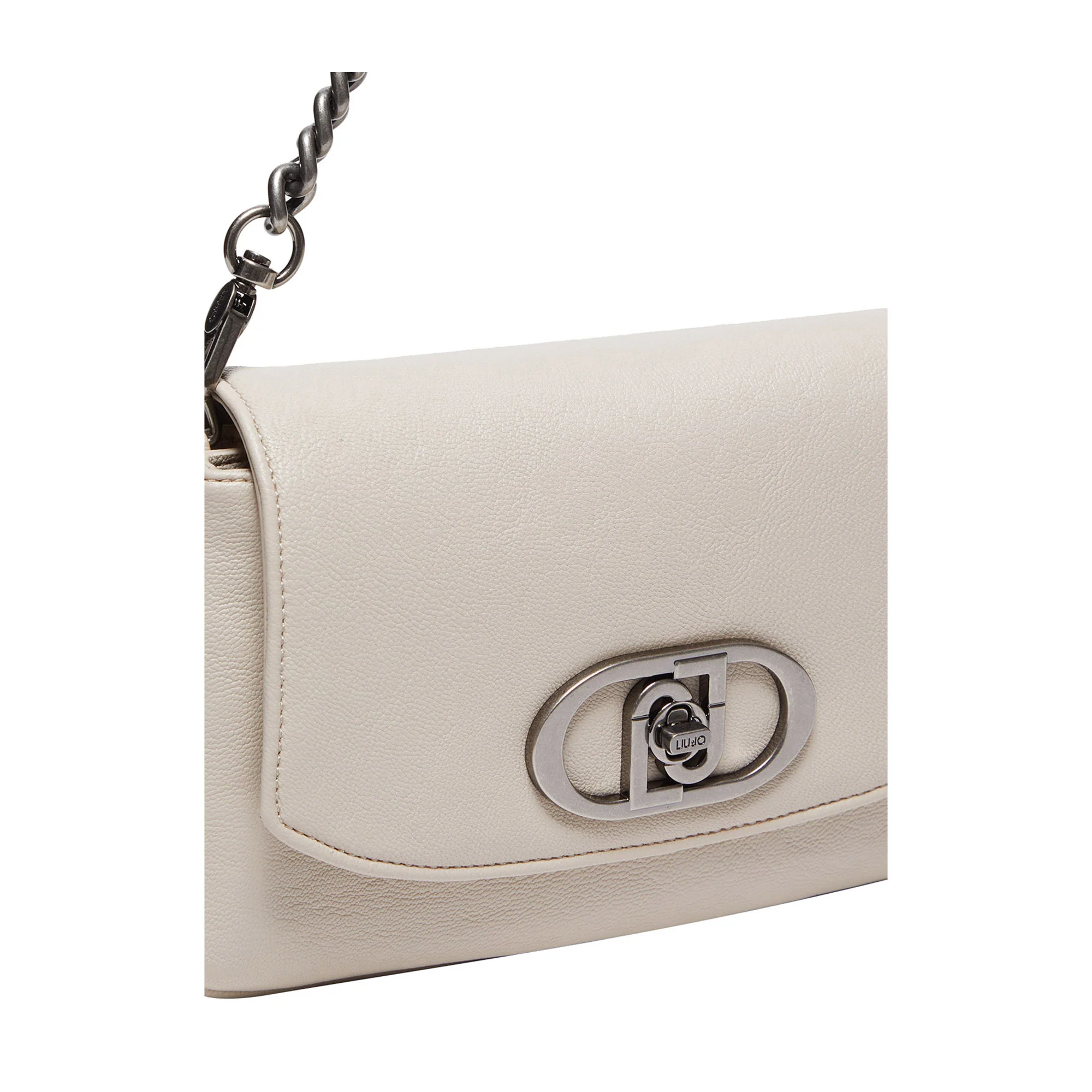 Borsa a spalla Donna in tessuto spalmato Beige - Image 3