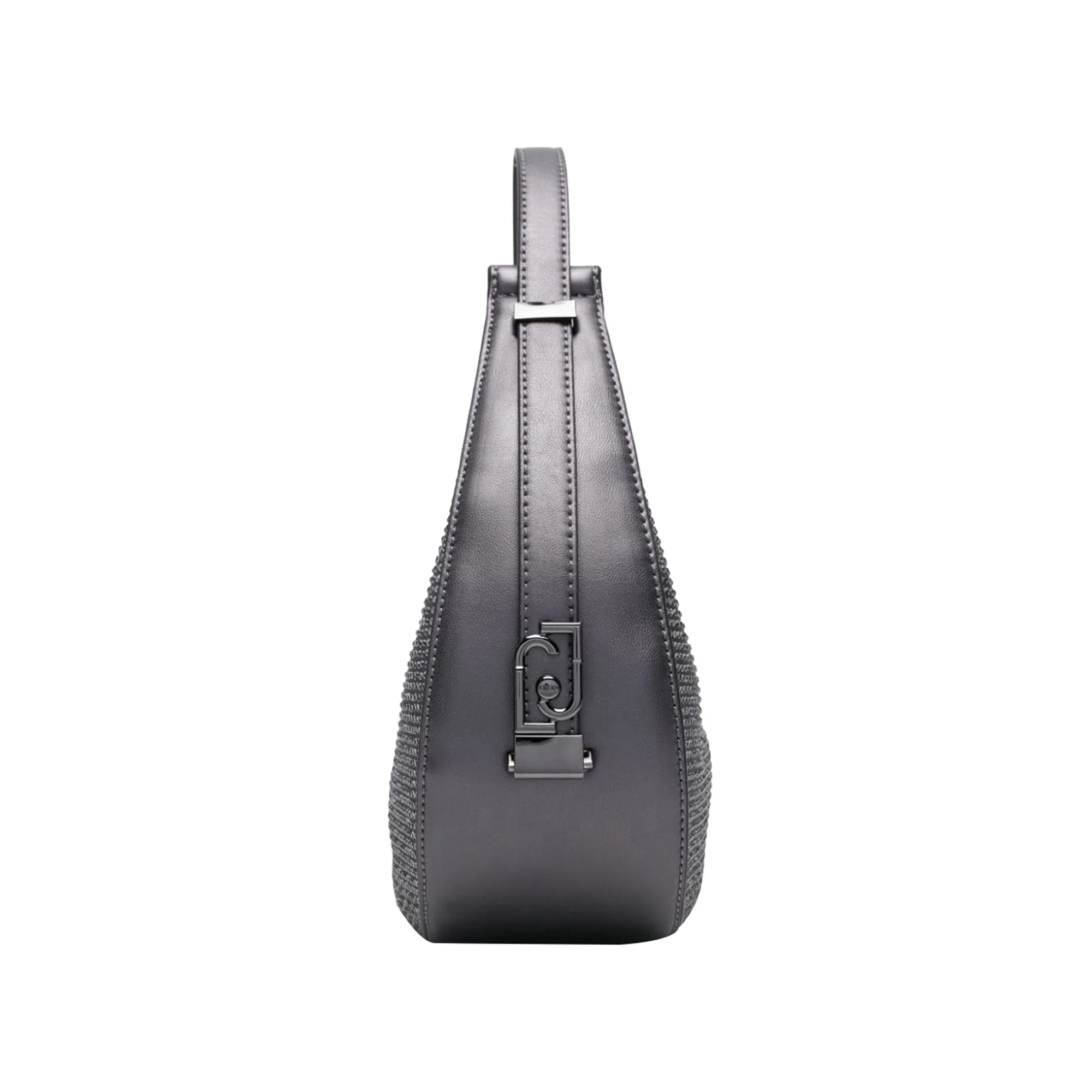 Borsa Donna a spalla con strass Grigio scuro - Image 3