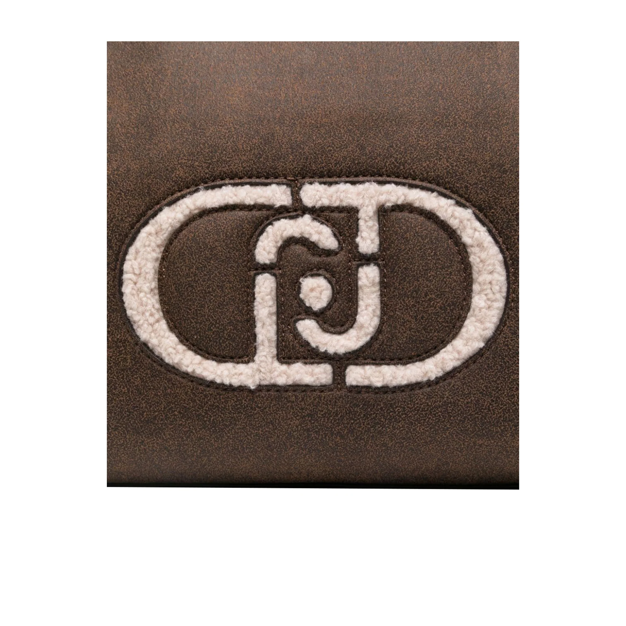 Borsa a mano con dettaglio ecopelliccia - Image 4