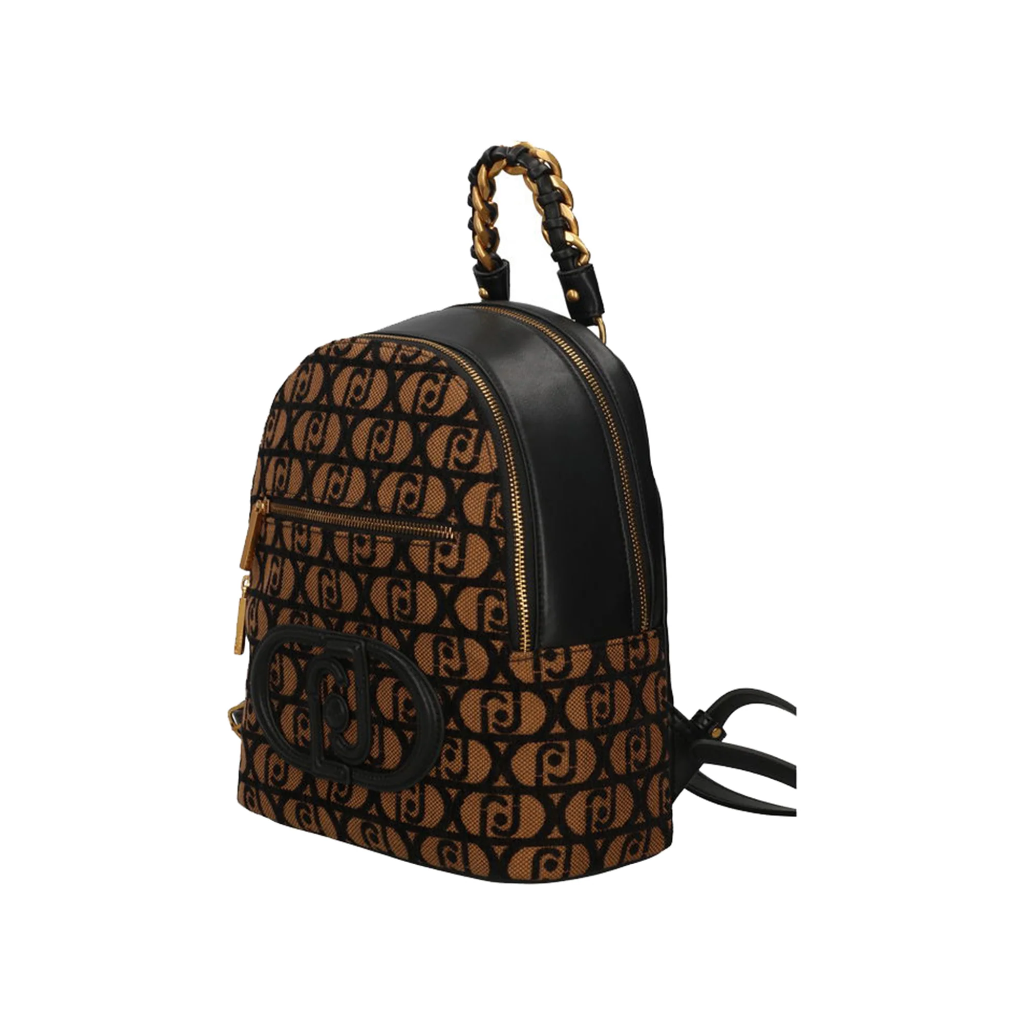 Zaino Donna con tasche a chiusura zip marrone - Image 2