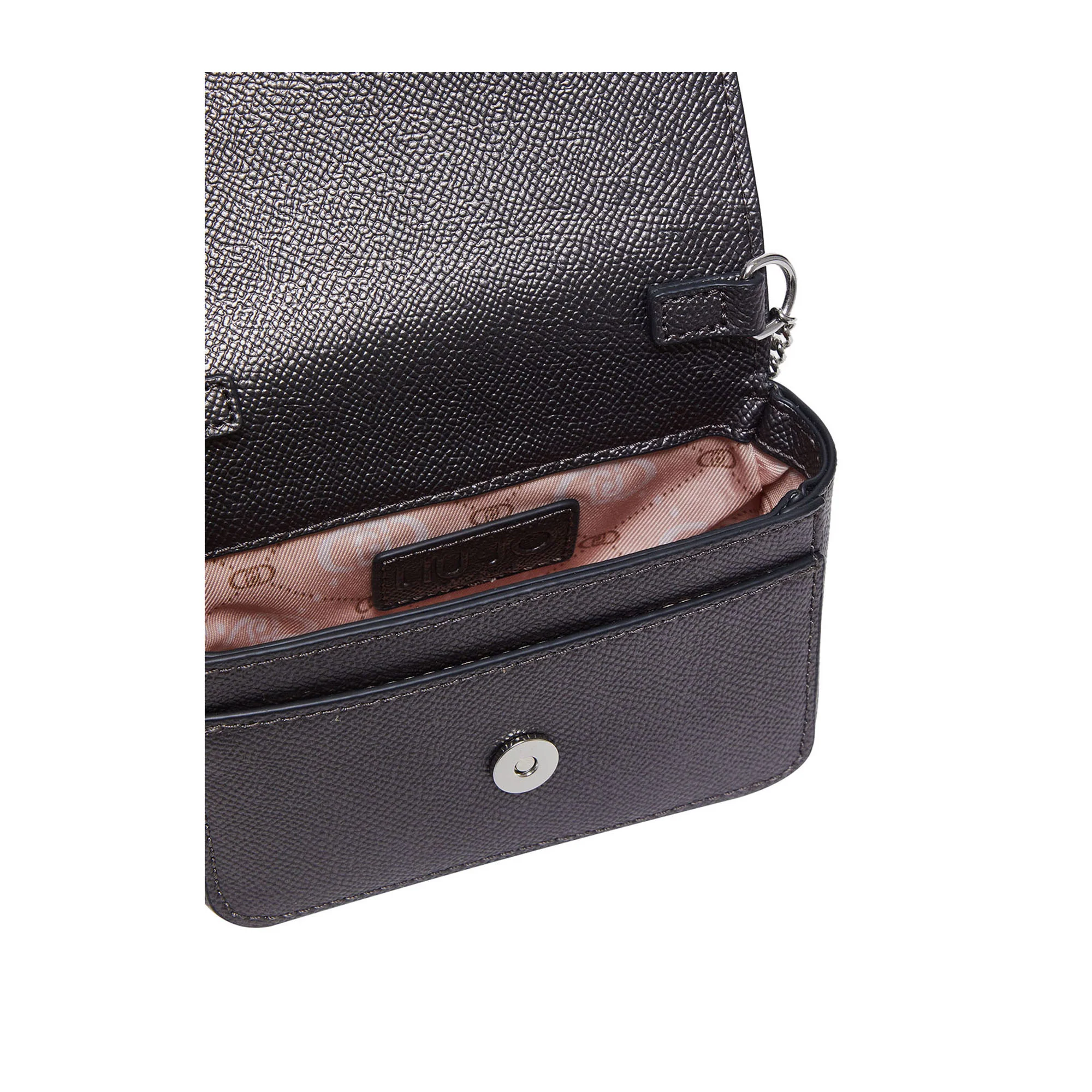 Borsa a tracolla Donna con catena Grigio - Image 3