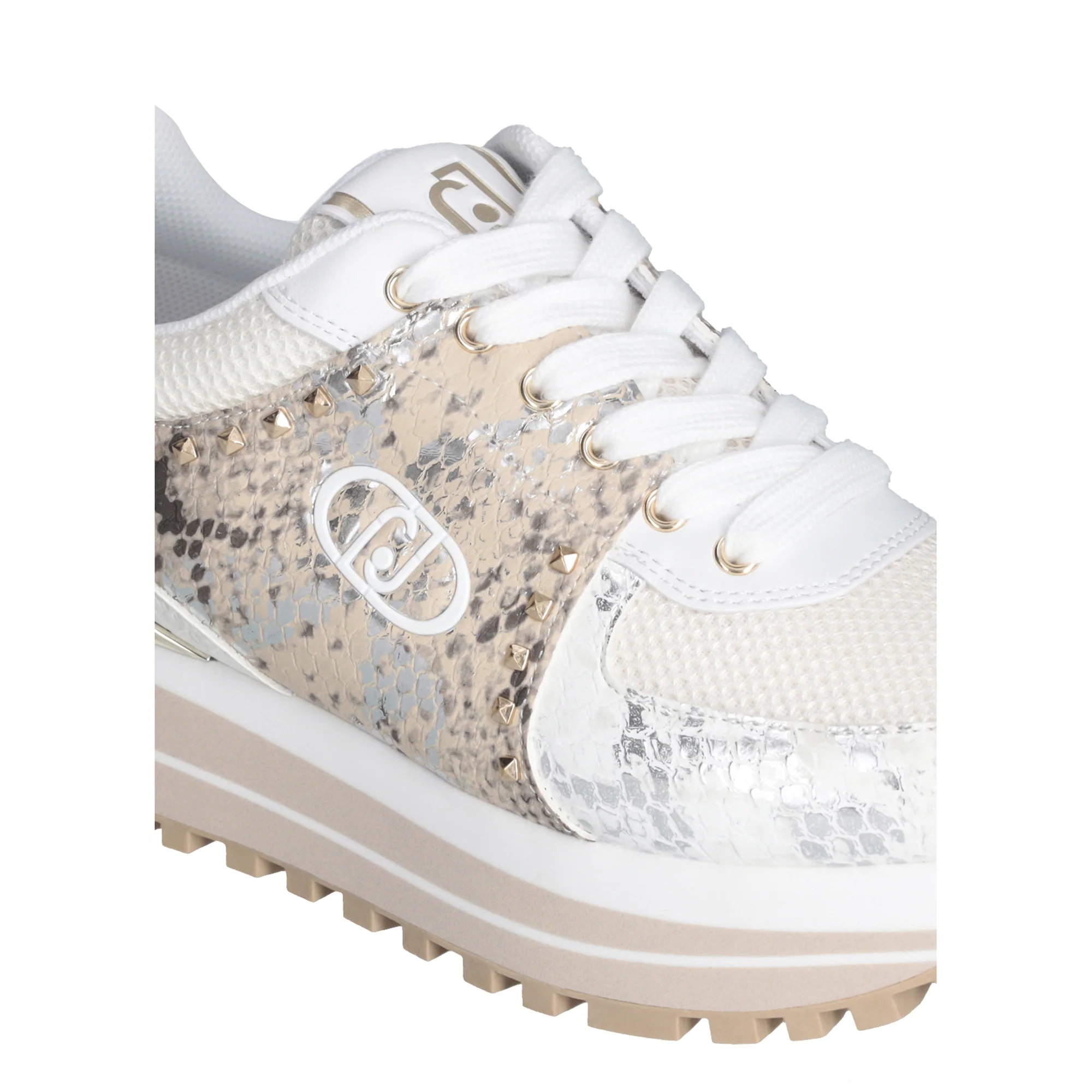 Sneakers Donna bianche con stampa pitone - Image 4