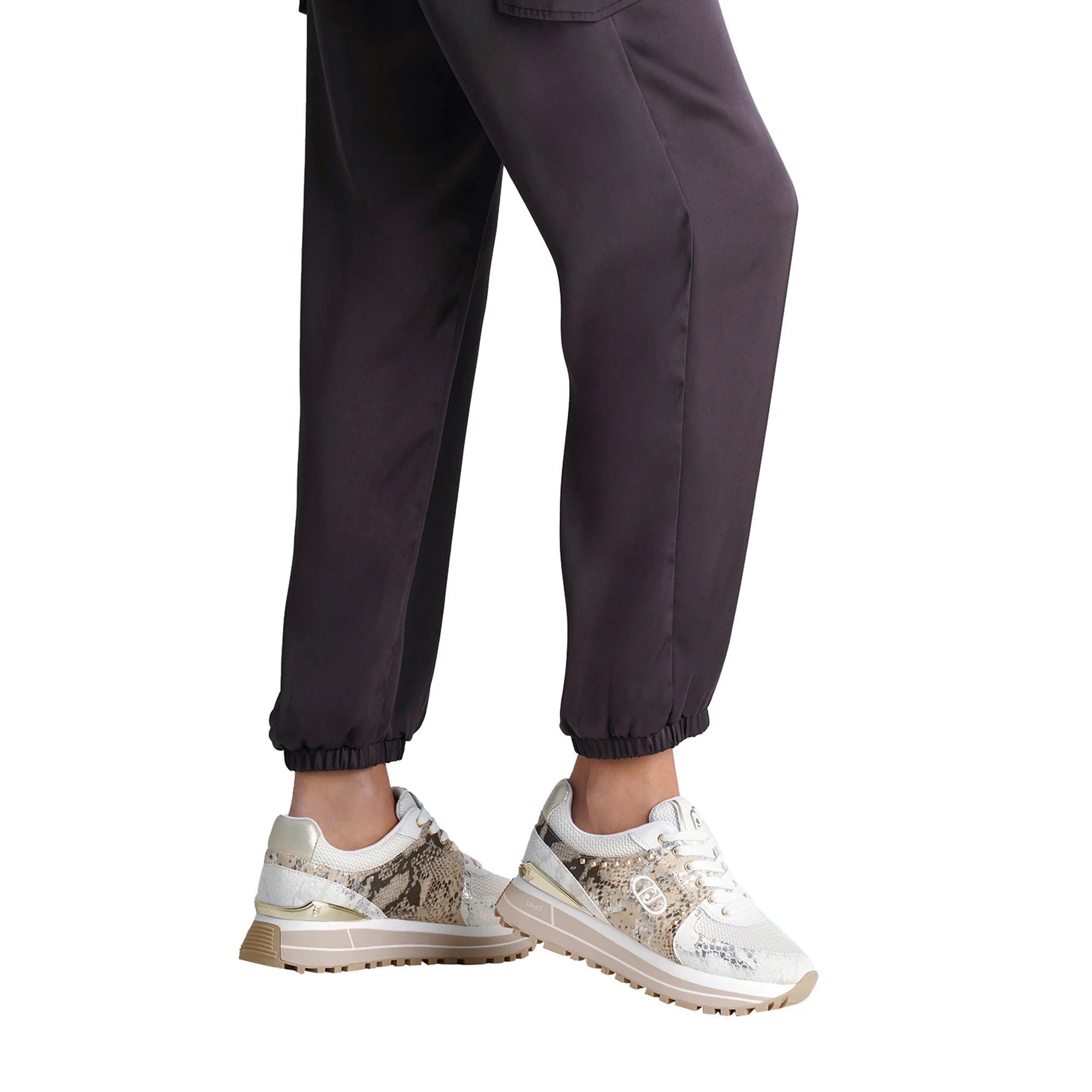 Sneakers Donna bianche con stampa pitone - Image 5
