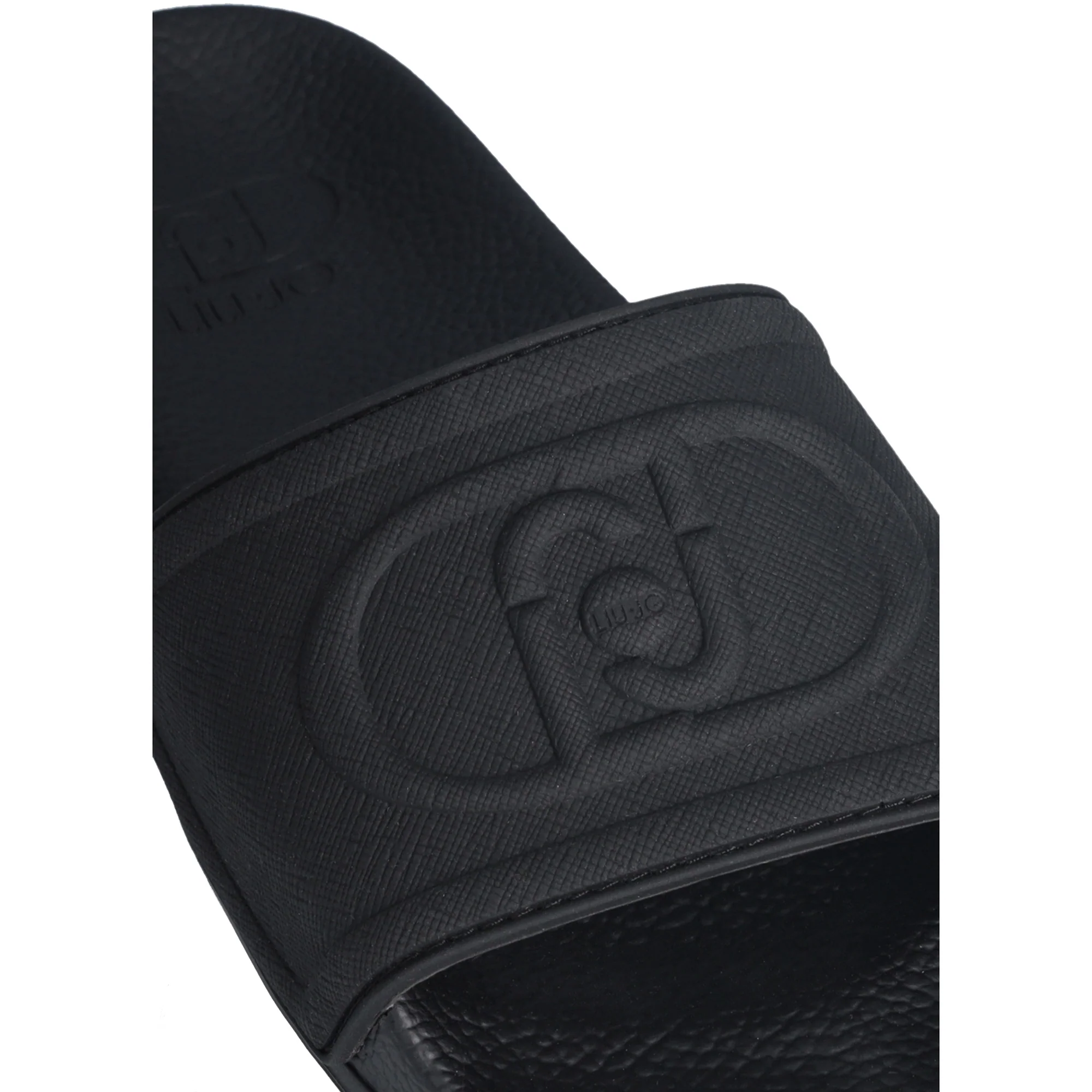 Ciabatte Donna con maxi logo tinta unita nera - Image 4