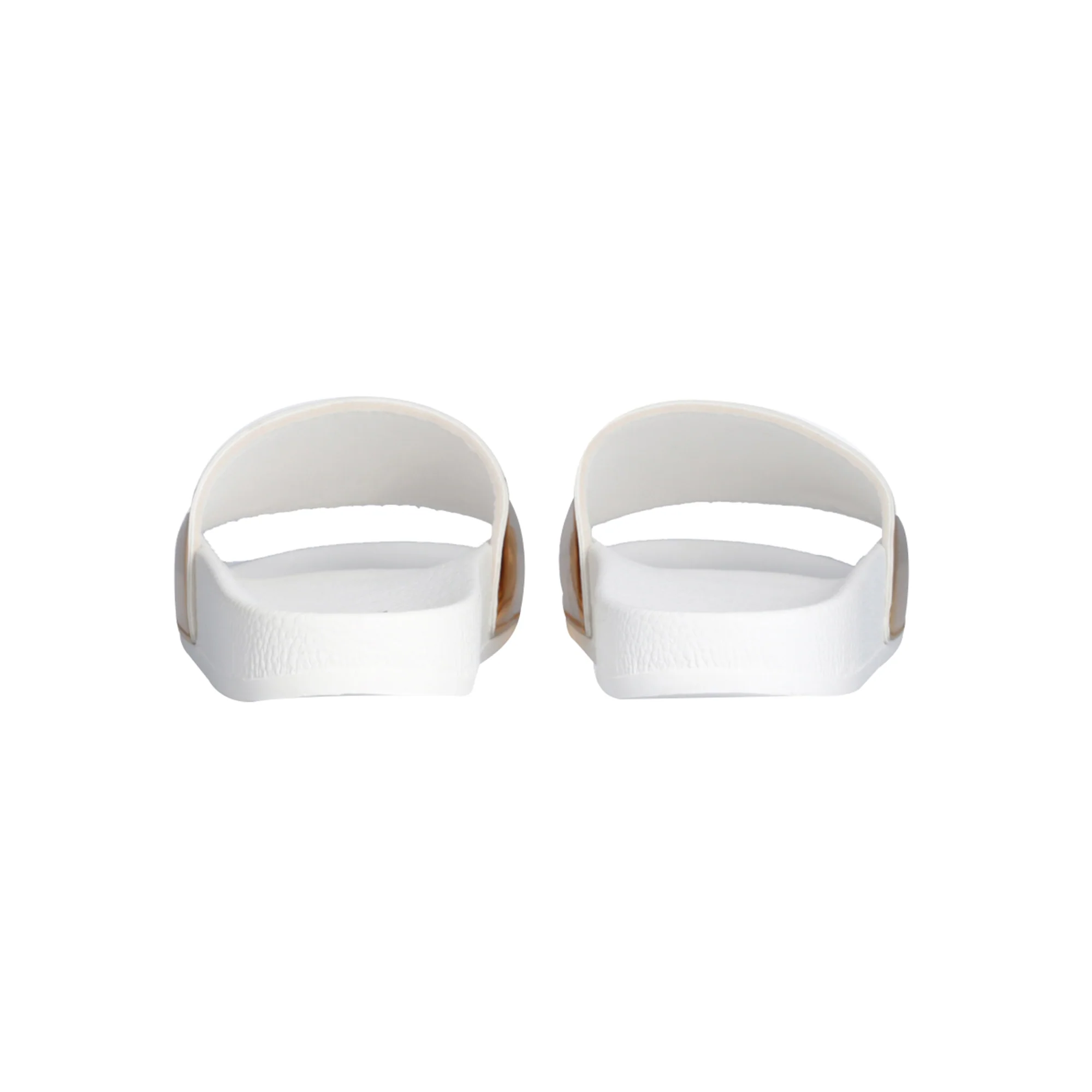 Ciabatte Donna Bianco con maxi fascia effetto laminato - Image 3