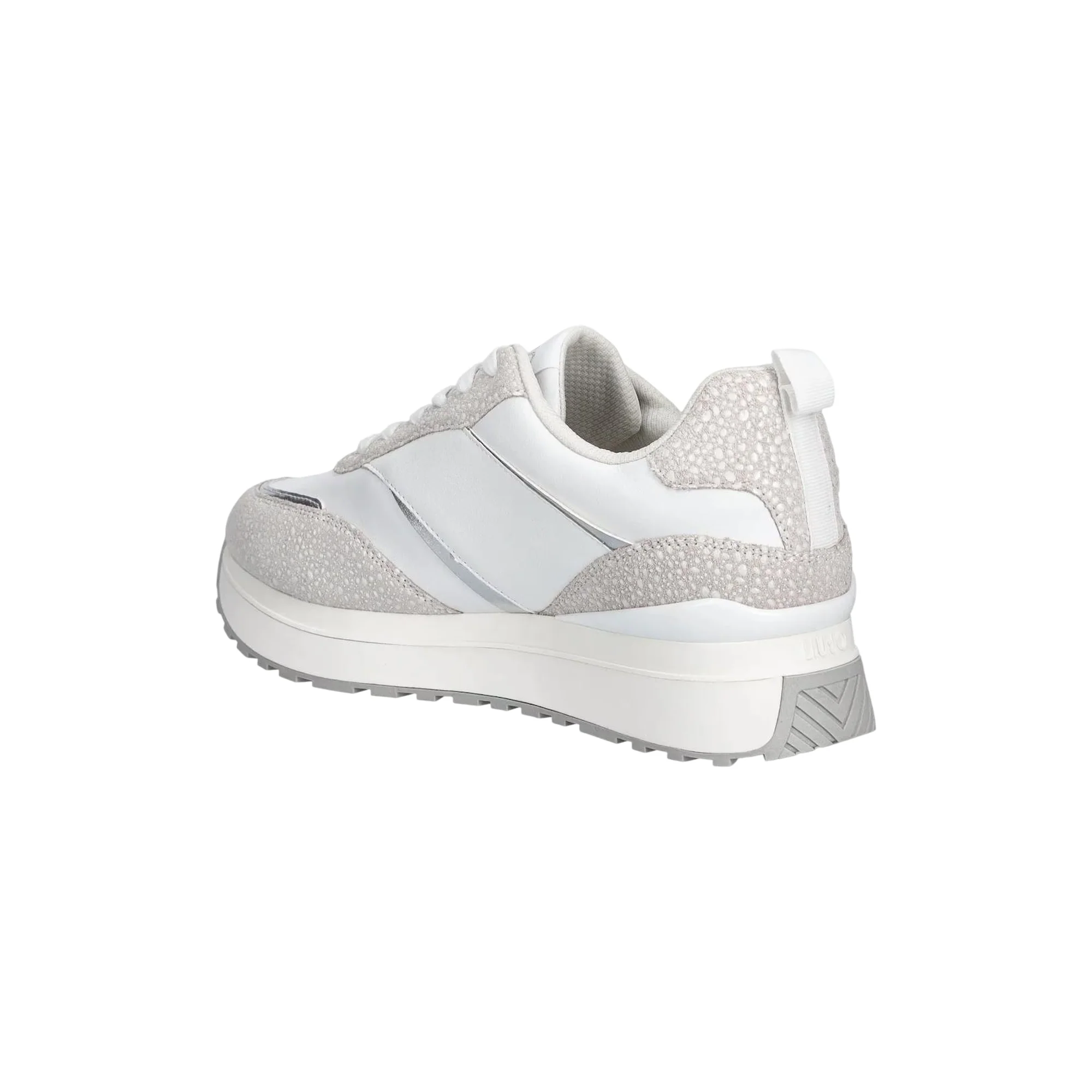 Sneakers Donna con plateau Bianco - Image 3