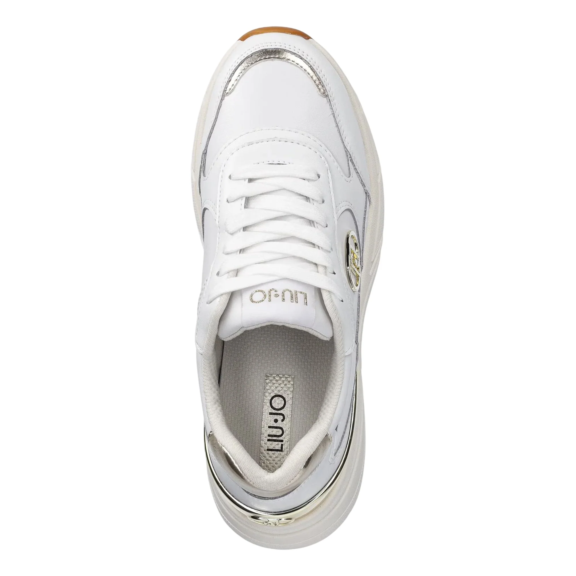 Sneakers Donna bianche con logo laterale - Image 4