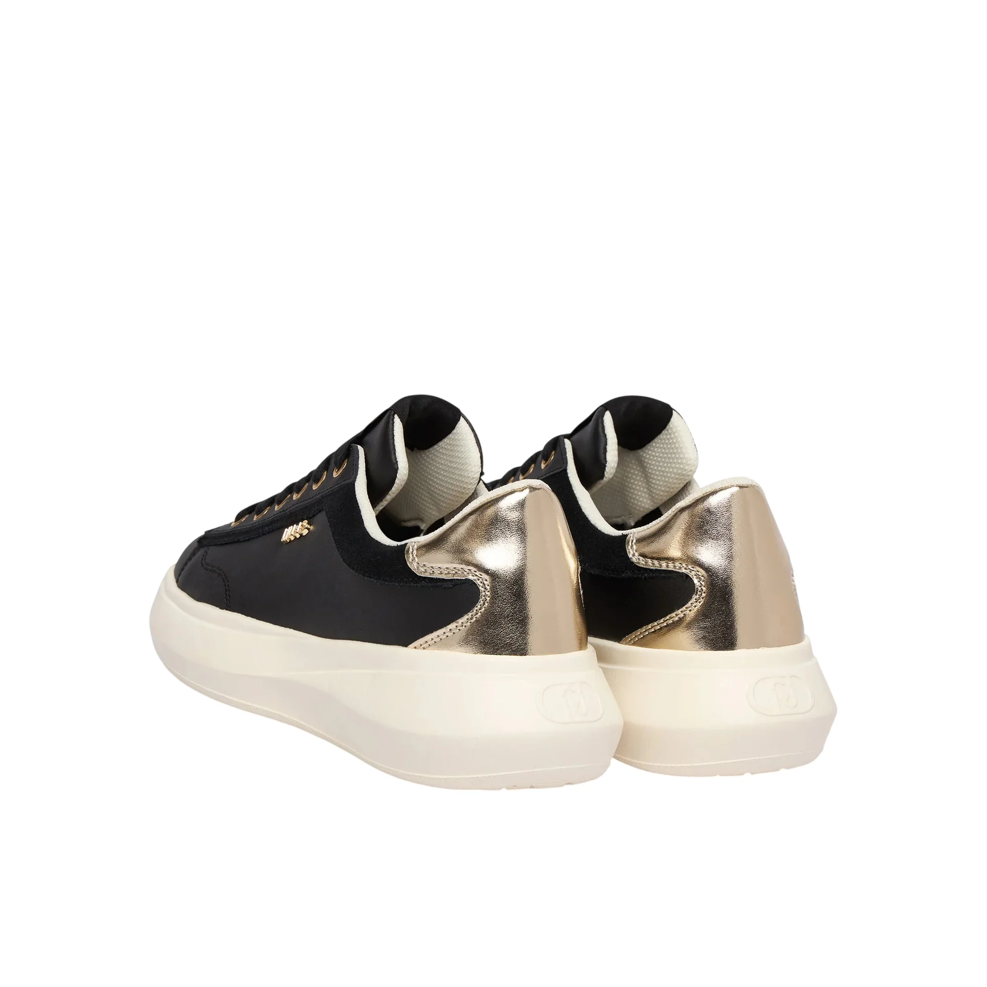 Sneakers Donna nero con dettagli scamosciati - Image 3