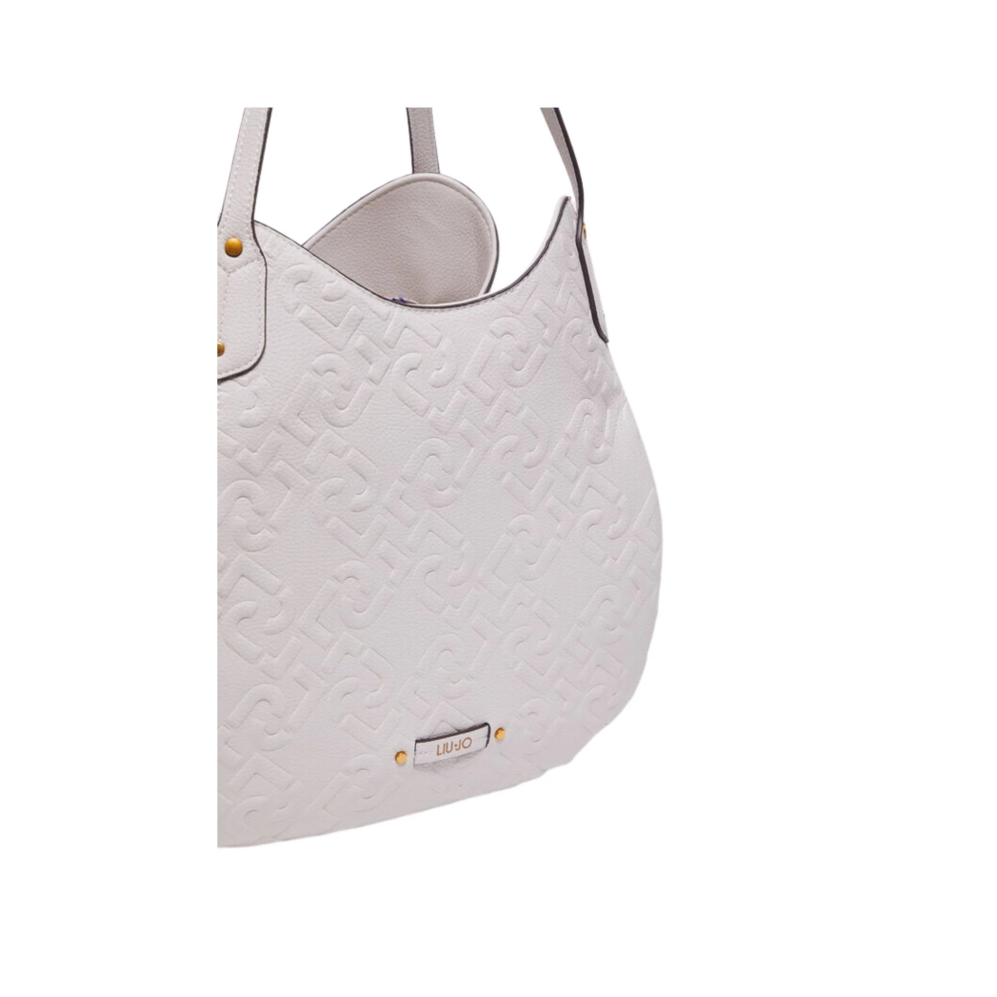 Borsa Donna inserti in pelle e logo all over - Image 4