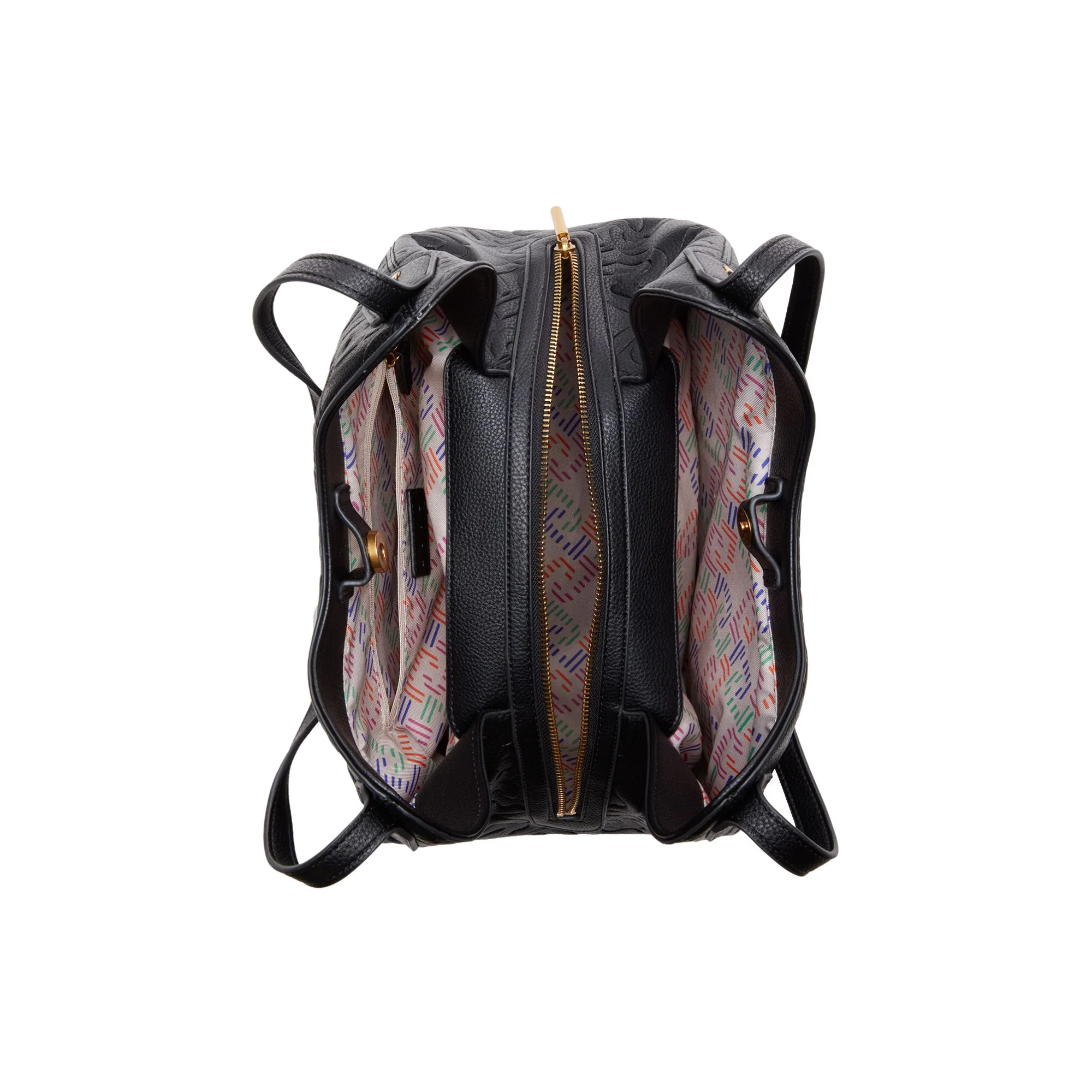 Borsa Donna inserti in pelle e logo all over - Image 9