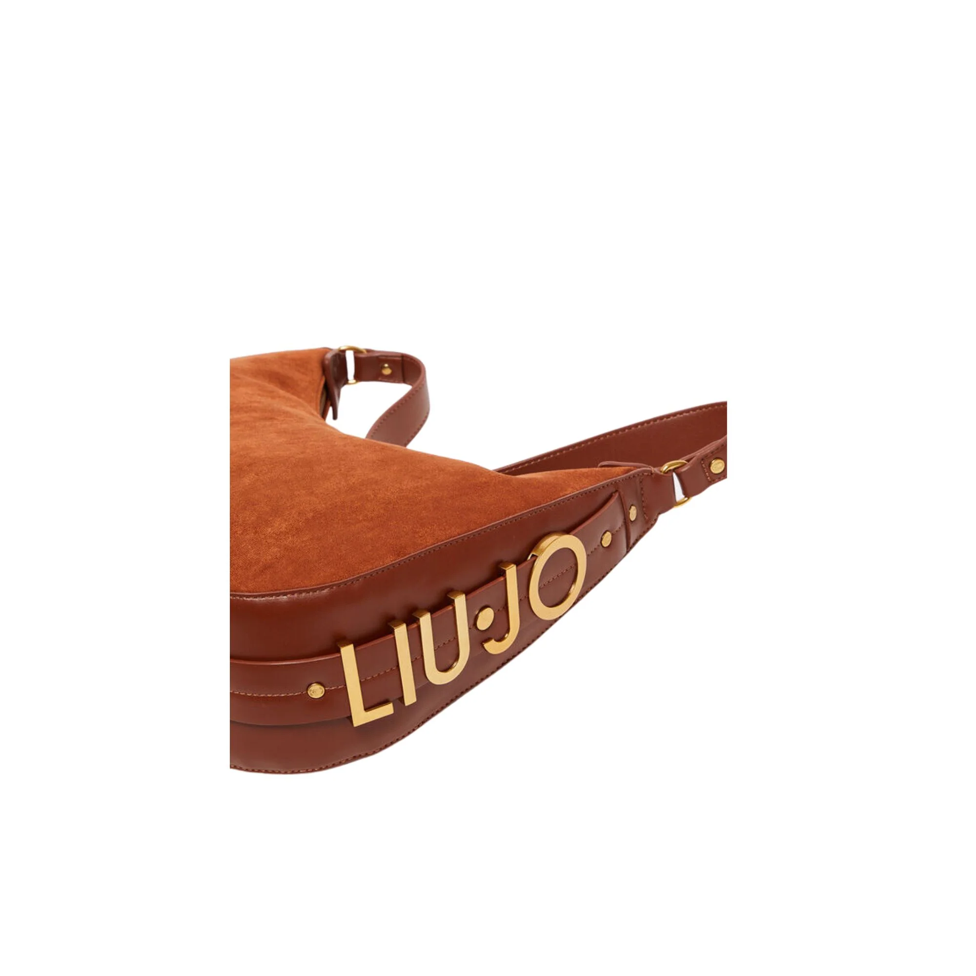 Borsa a Spalla Effetto Suede Donna - Caffellatte - Image 11