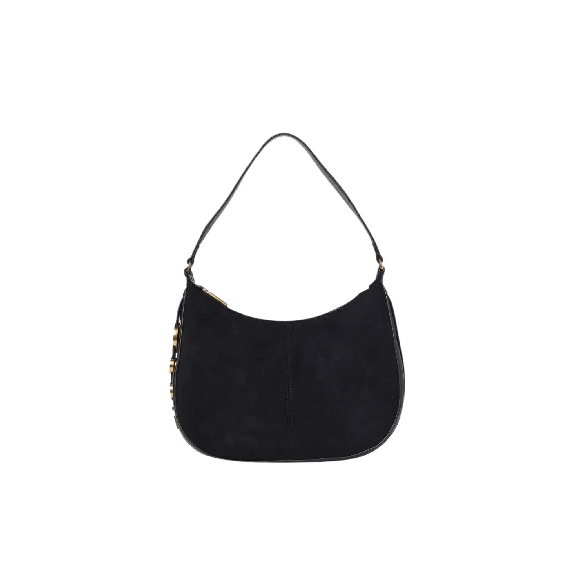 Borsa a Spalla Effetto Suede Donna - Caffellatte - Image 12