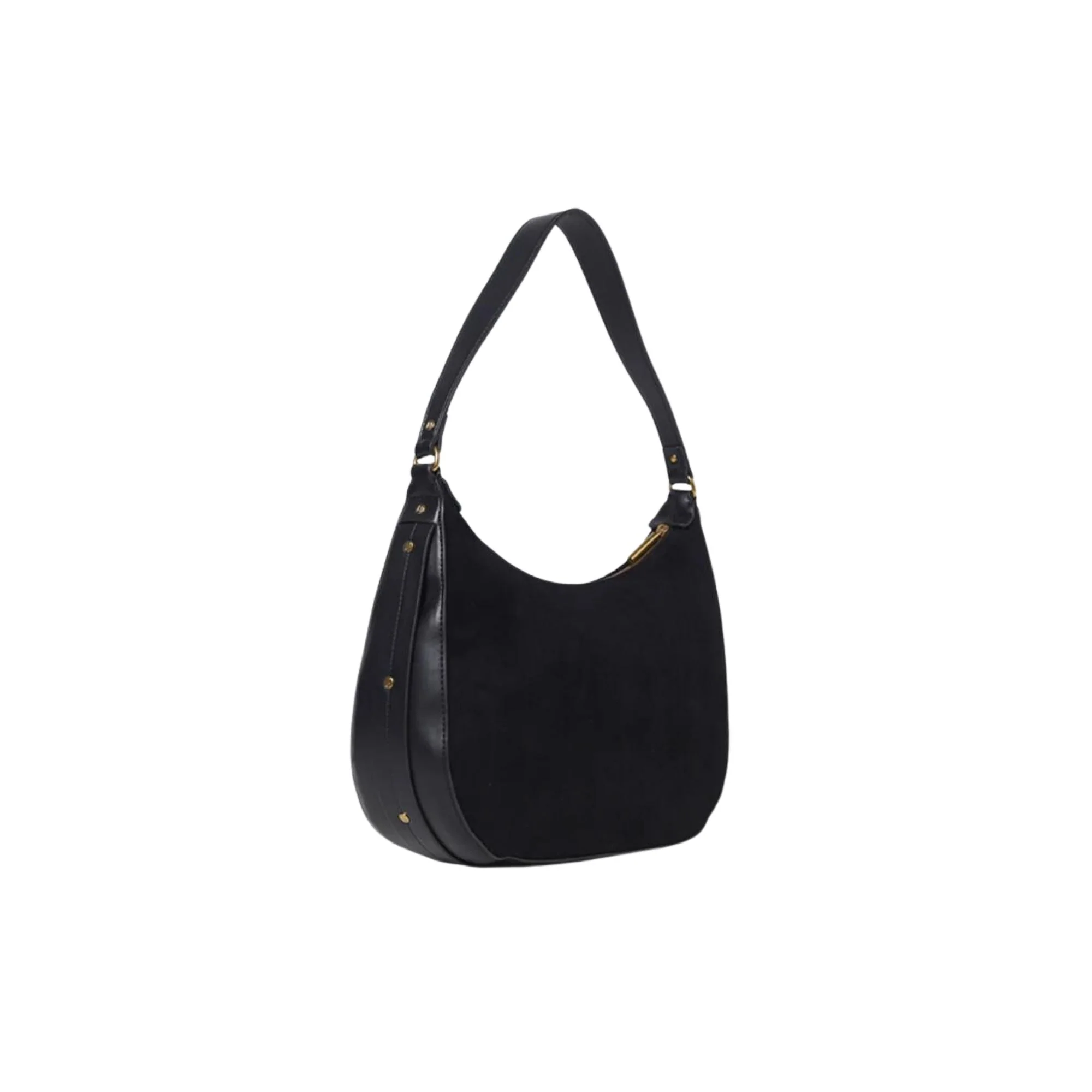 Borsa a Spalla Effetto Suede Donna - Caffellatte - Image 13