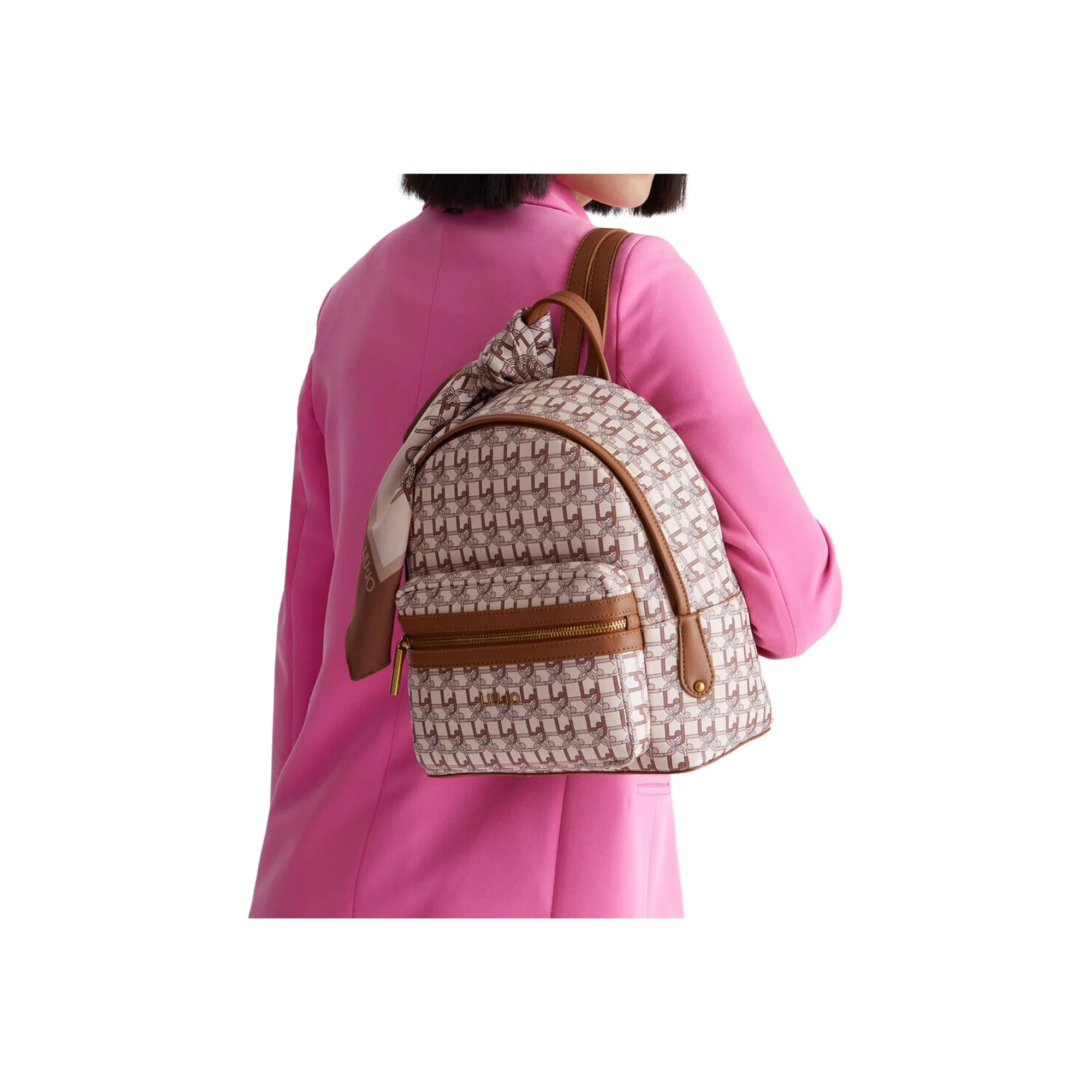 Zaino Donna con motivo logo e foulard - Image 3