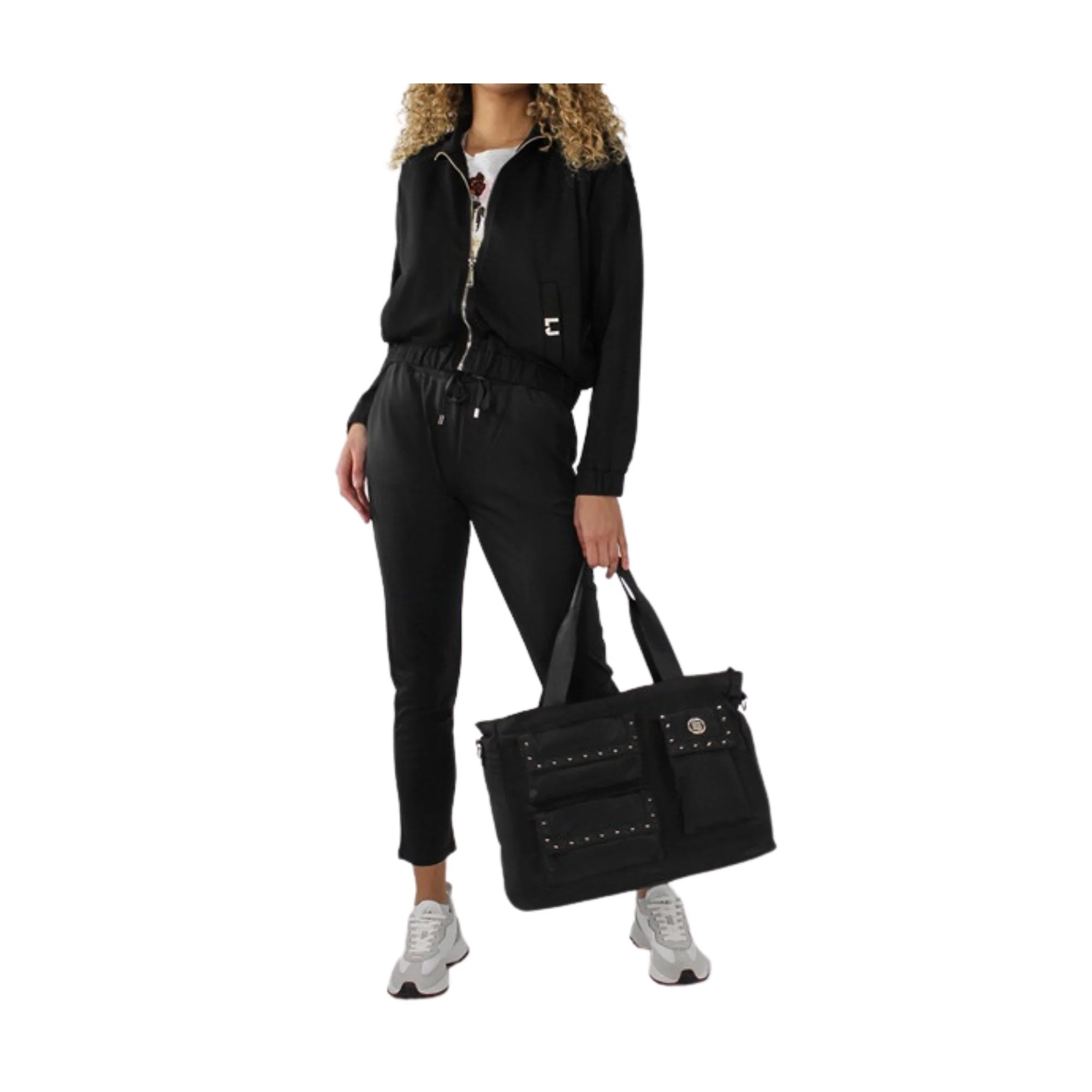 Borsa Donna multi-tasche in tessuto - Image 4