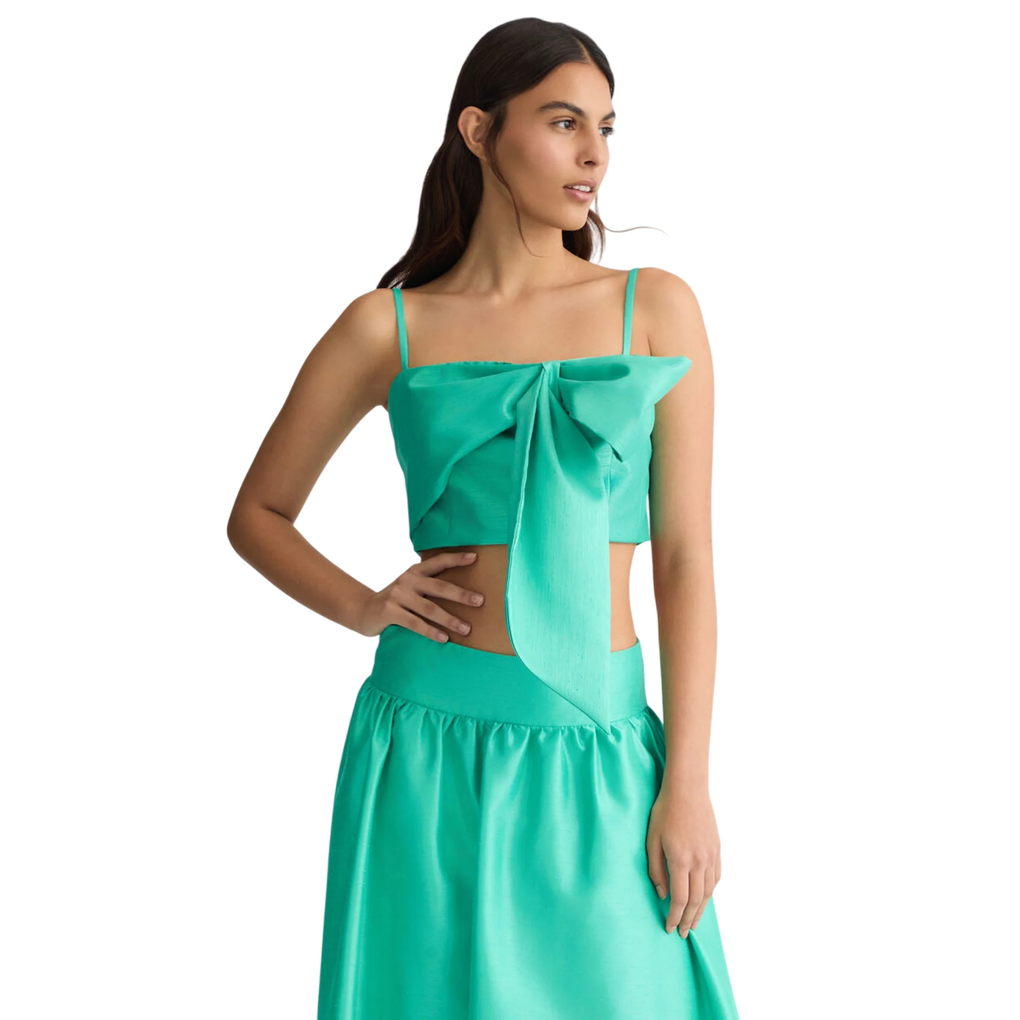 Top Donna con fiocco Verde - Image 2