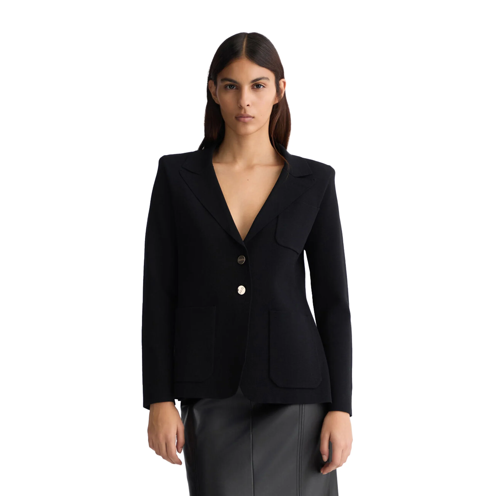 Giacca in maglia nera da Donna - Image 2