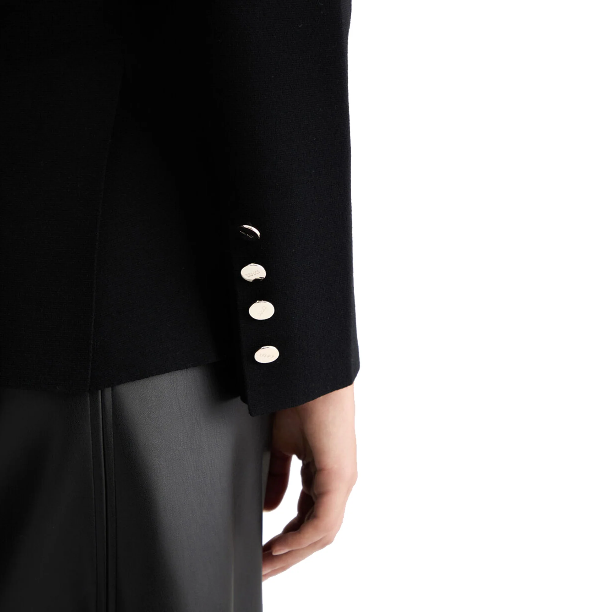 Giacca in maglia nera da Donna - Image 4