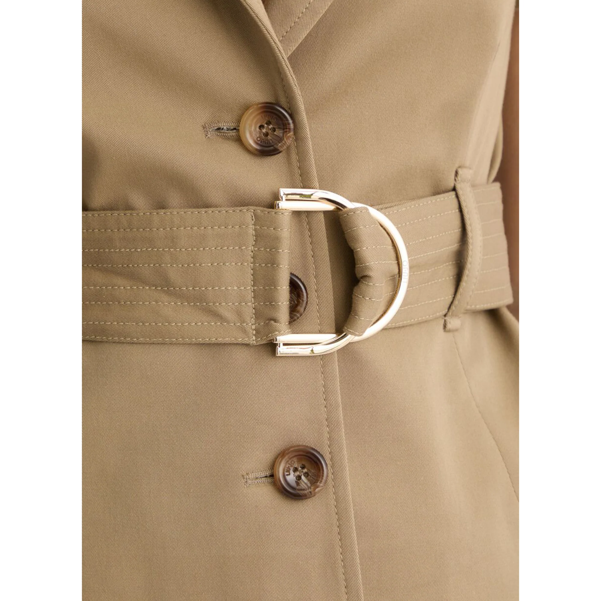 Giacca da Donna con cintura Beige - Image 4