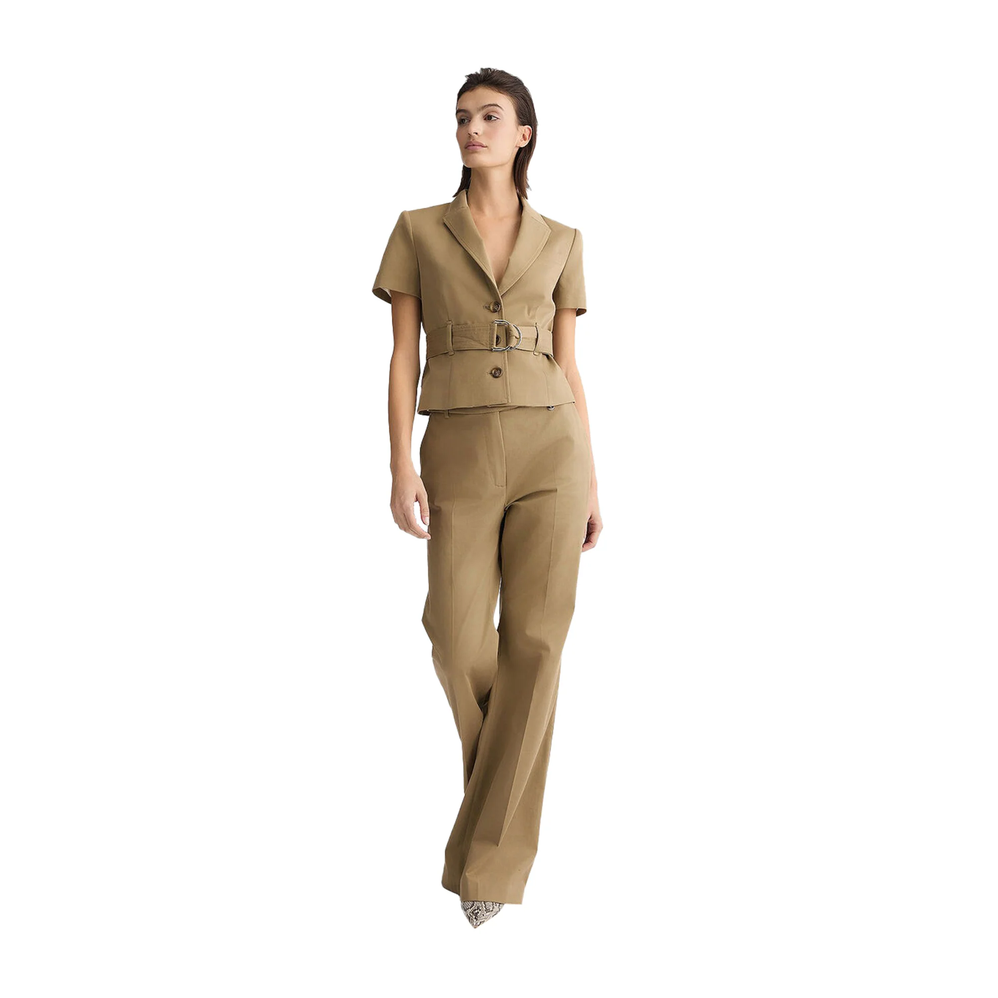 Giacca da Donna con cintura Beige - Image 5