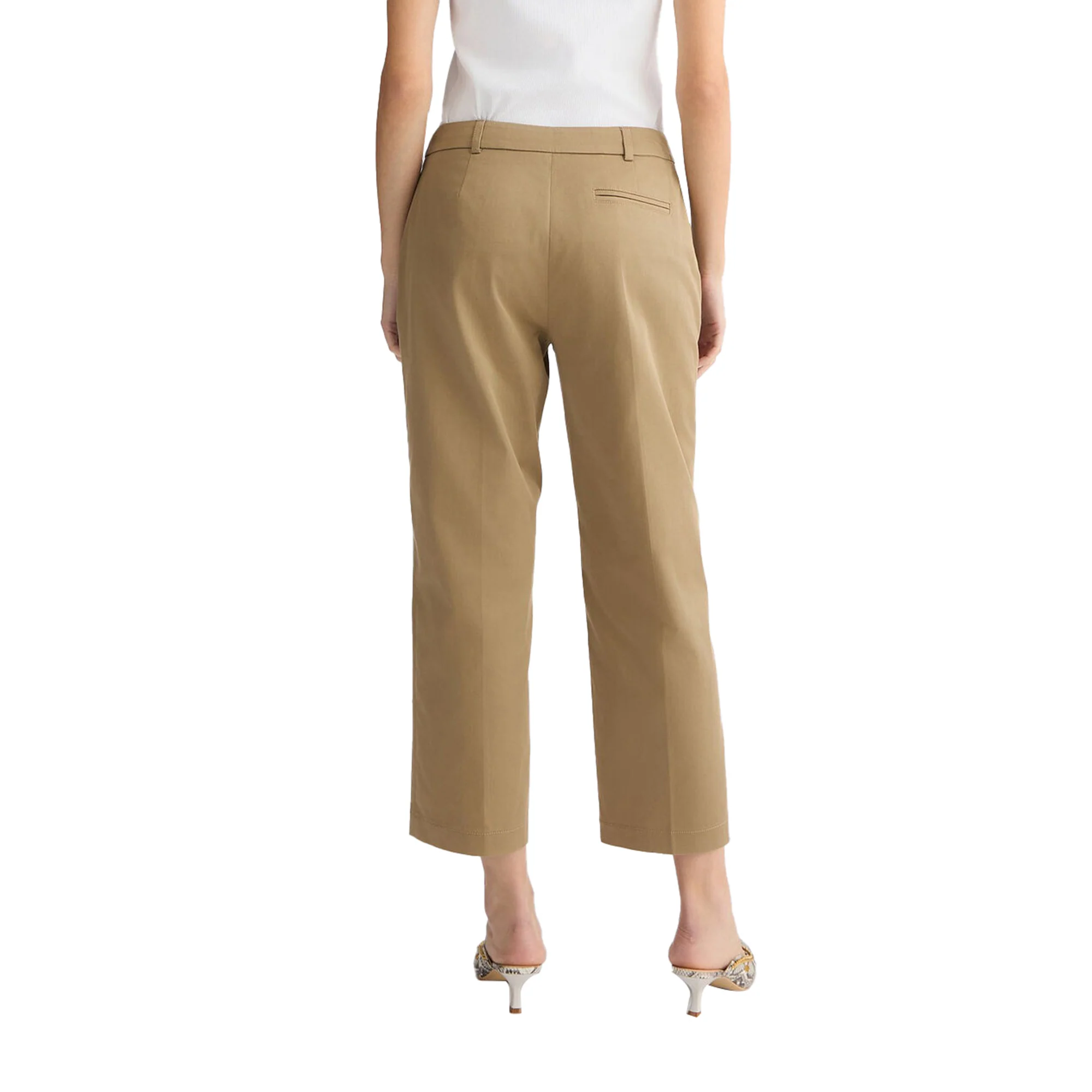 Pantaloni Chino da Donna Beige - Image 3