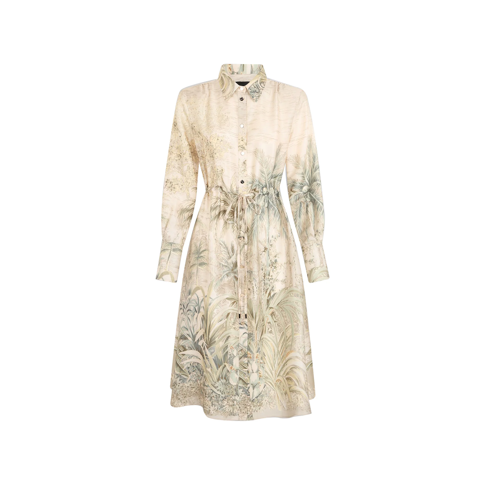 Abito Donna chemisier con stampa jungle