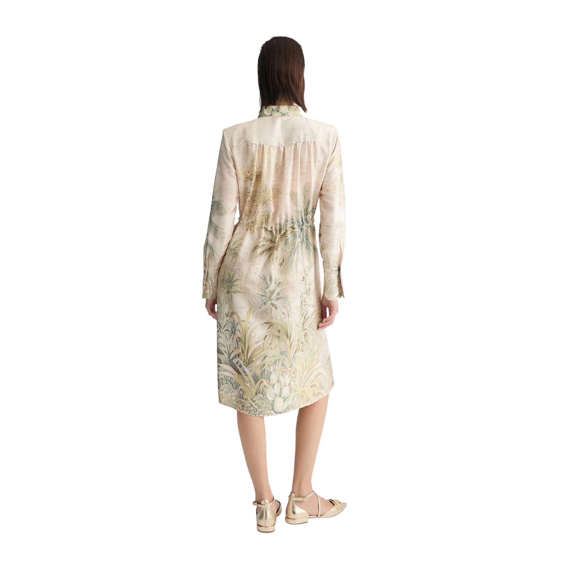 Abito Donna chemisier con stampa jungle - Image 4