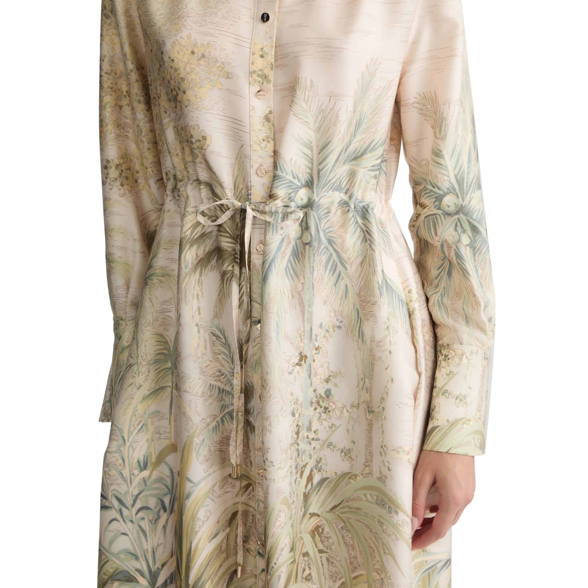 Abito Donna chemisier con stampa jungle - Image 5
