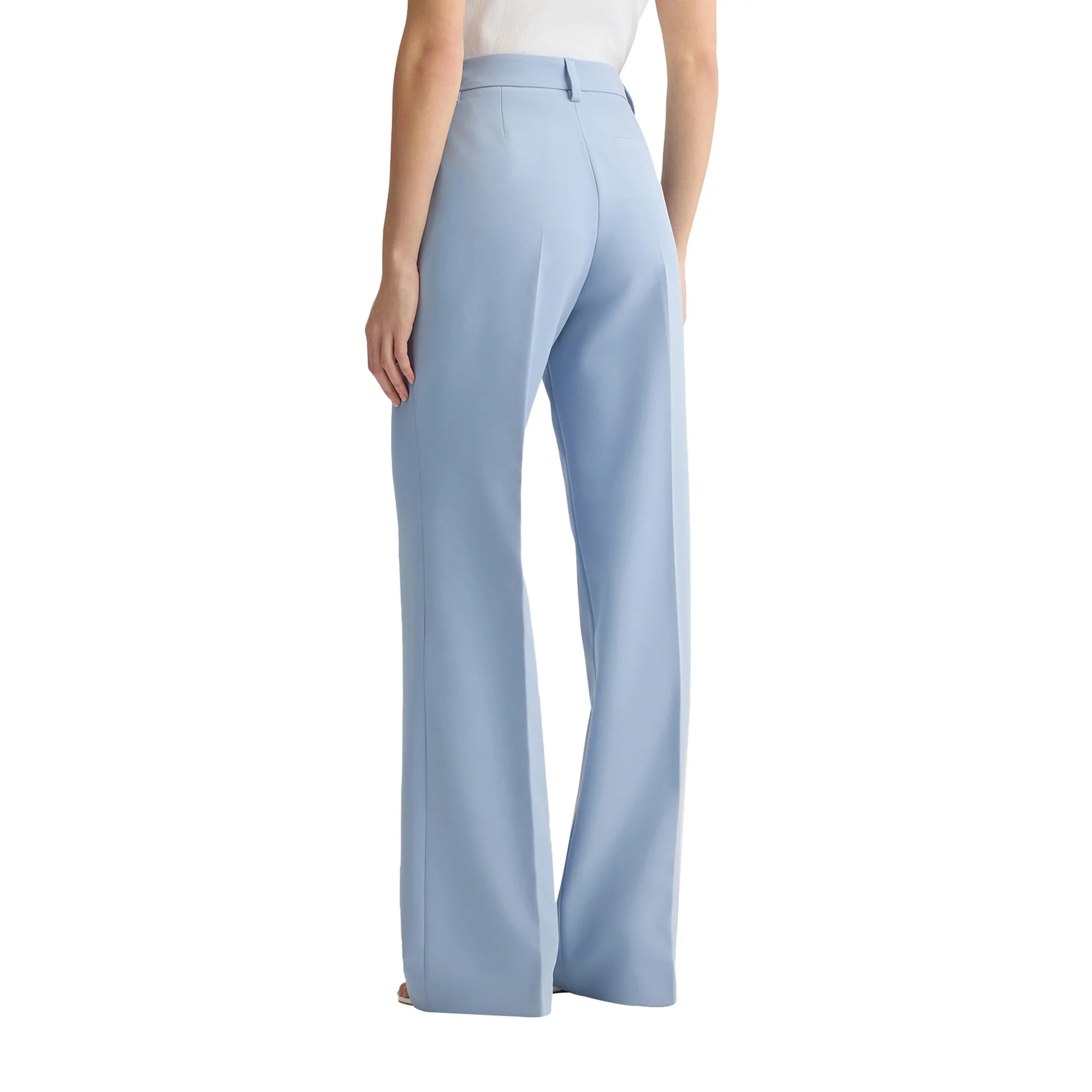 Pantaloni da donna azzurri a palazzo - Image 3