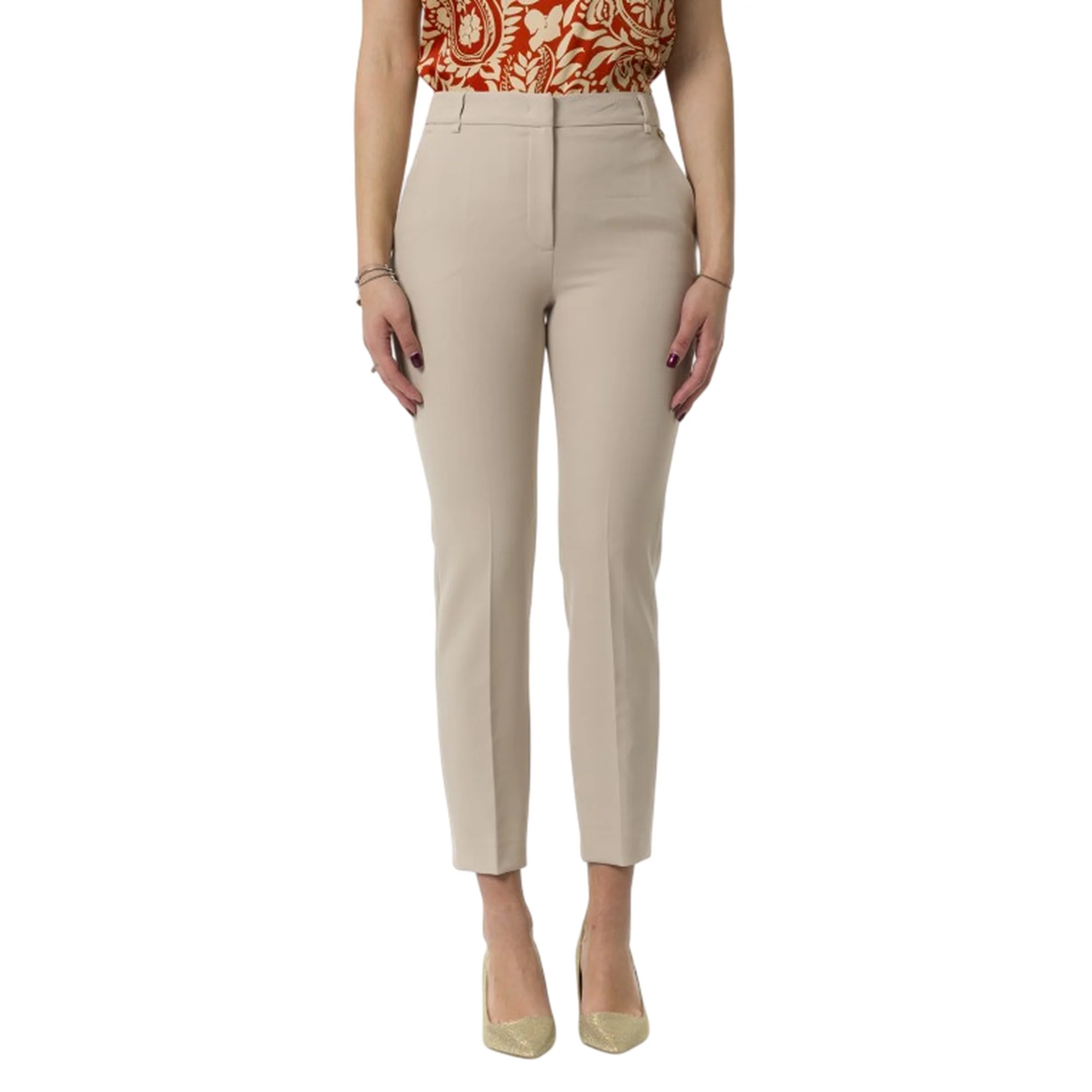 Pantaloni a sigaretta da Donna Beige
