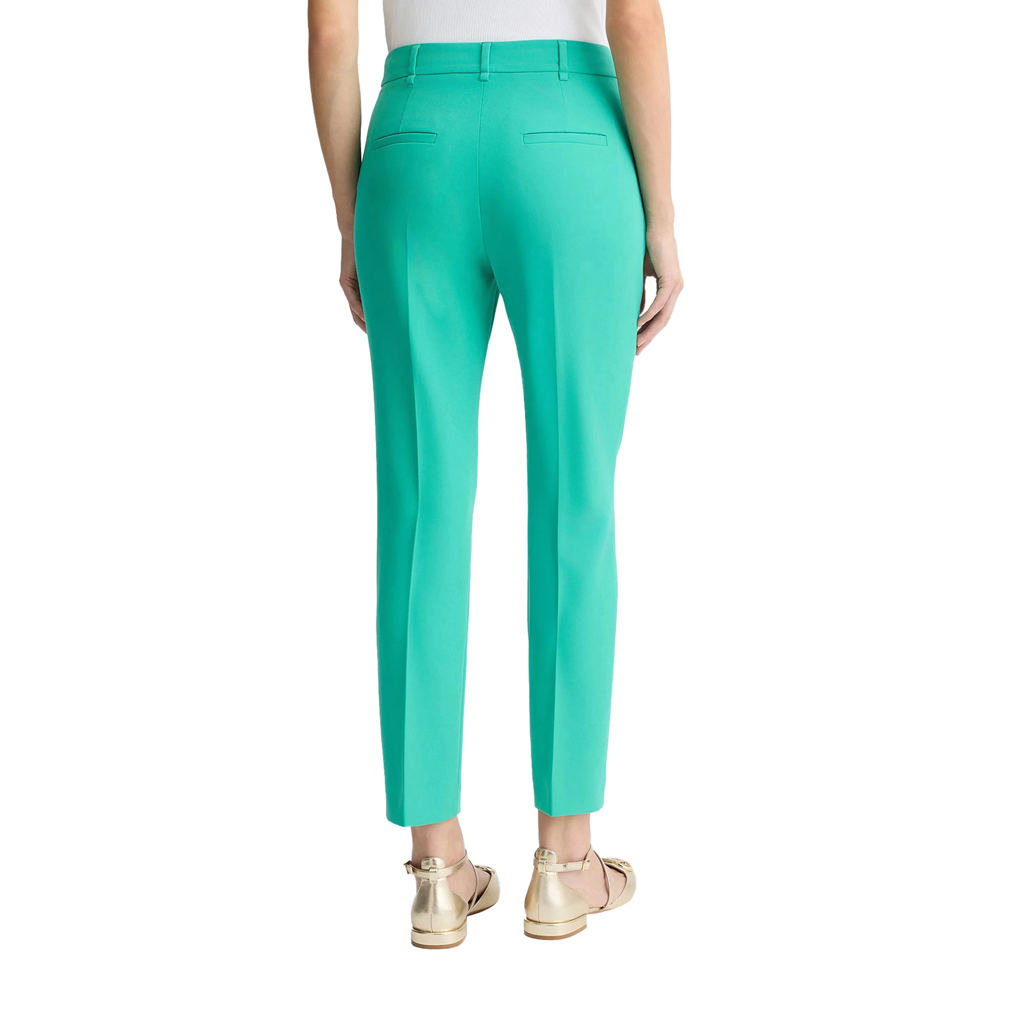 Pantaloni a sigaretta da Donna Verde - Image 3