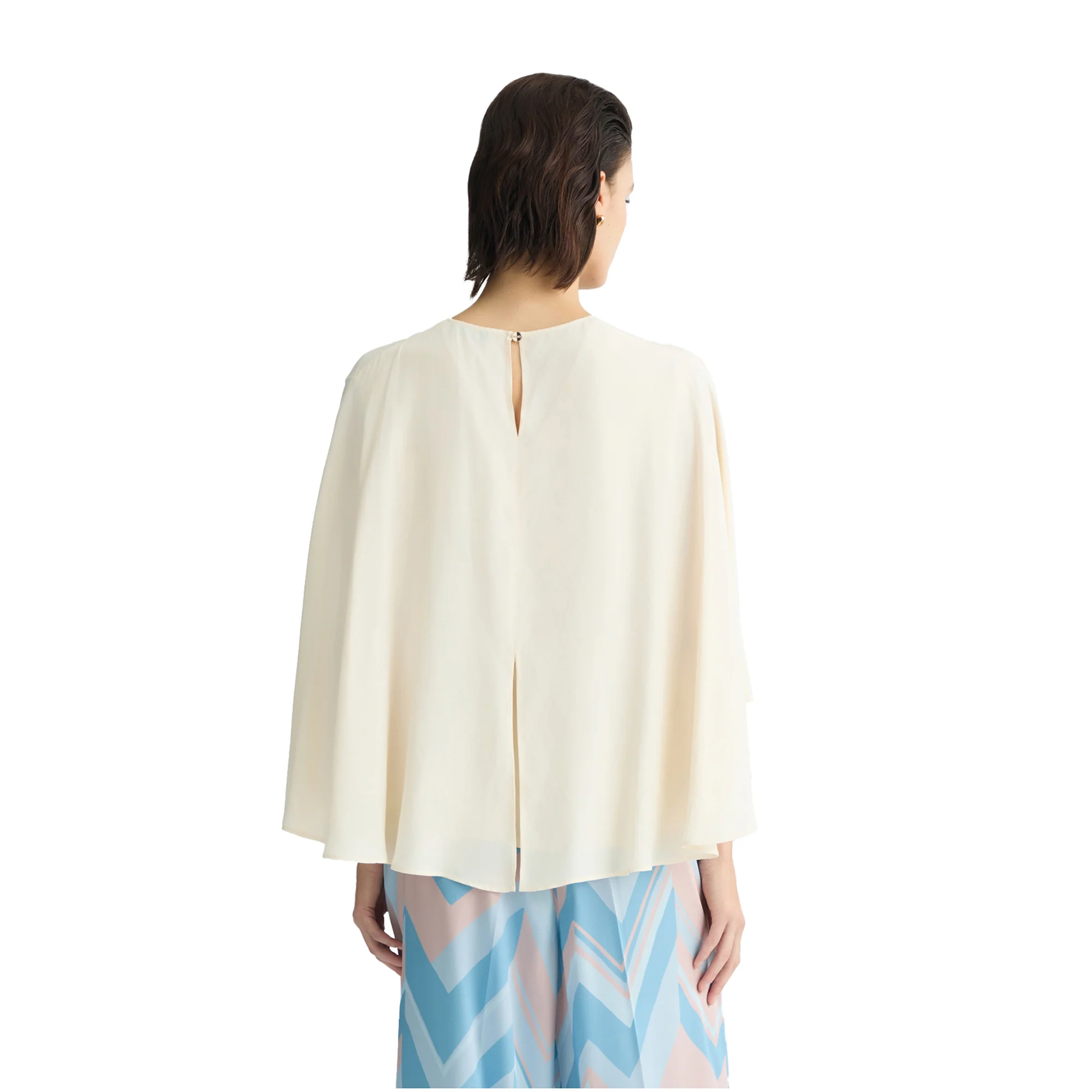 Blusa Donna con cintura Bianco - Image 3
