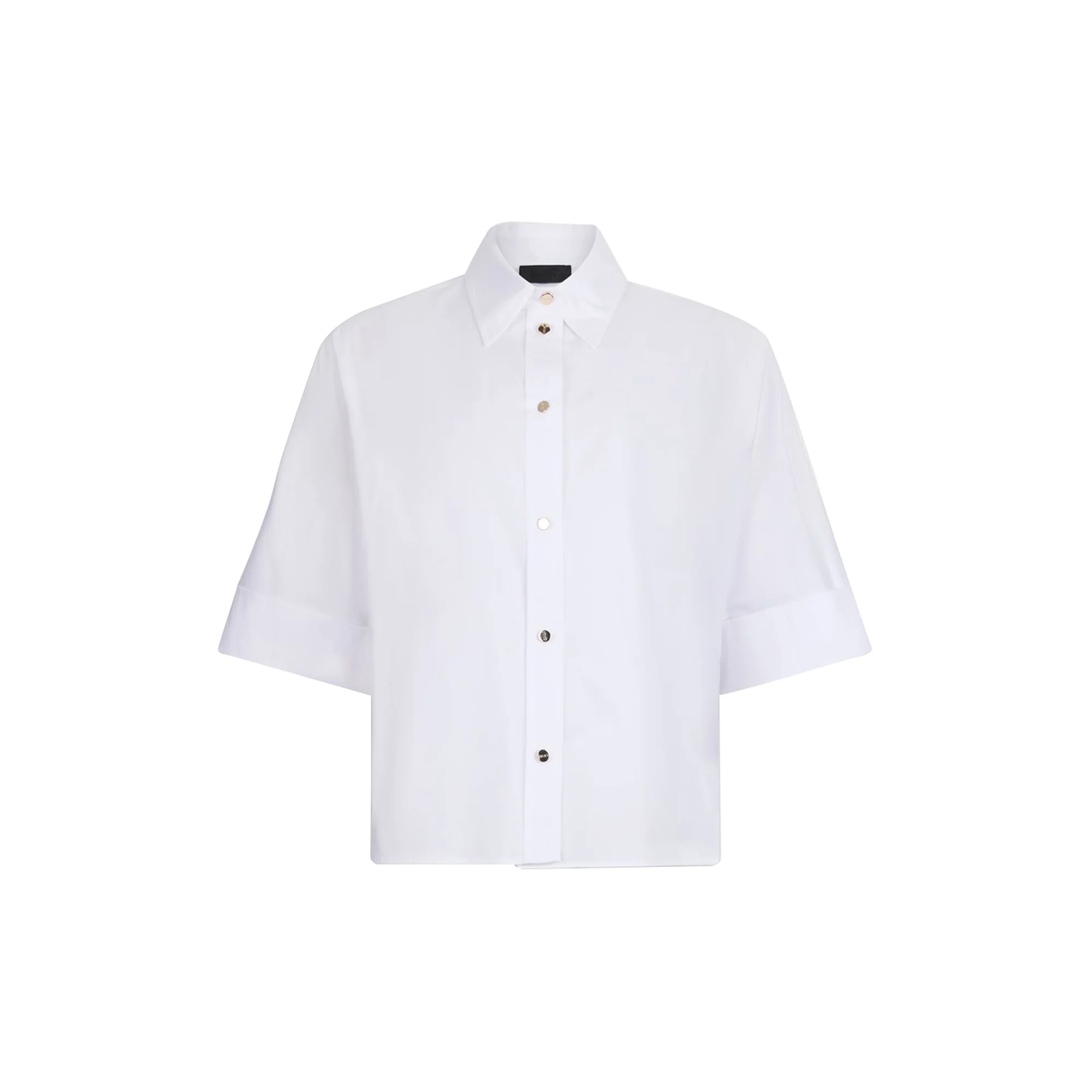 Camicia Donna boxy in cotone Bianco