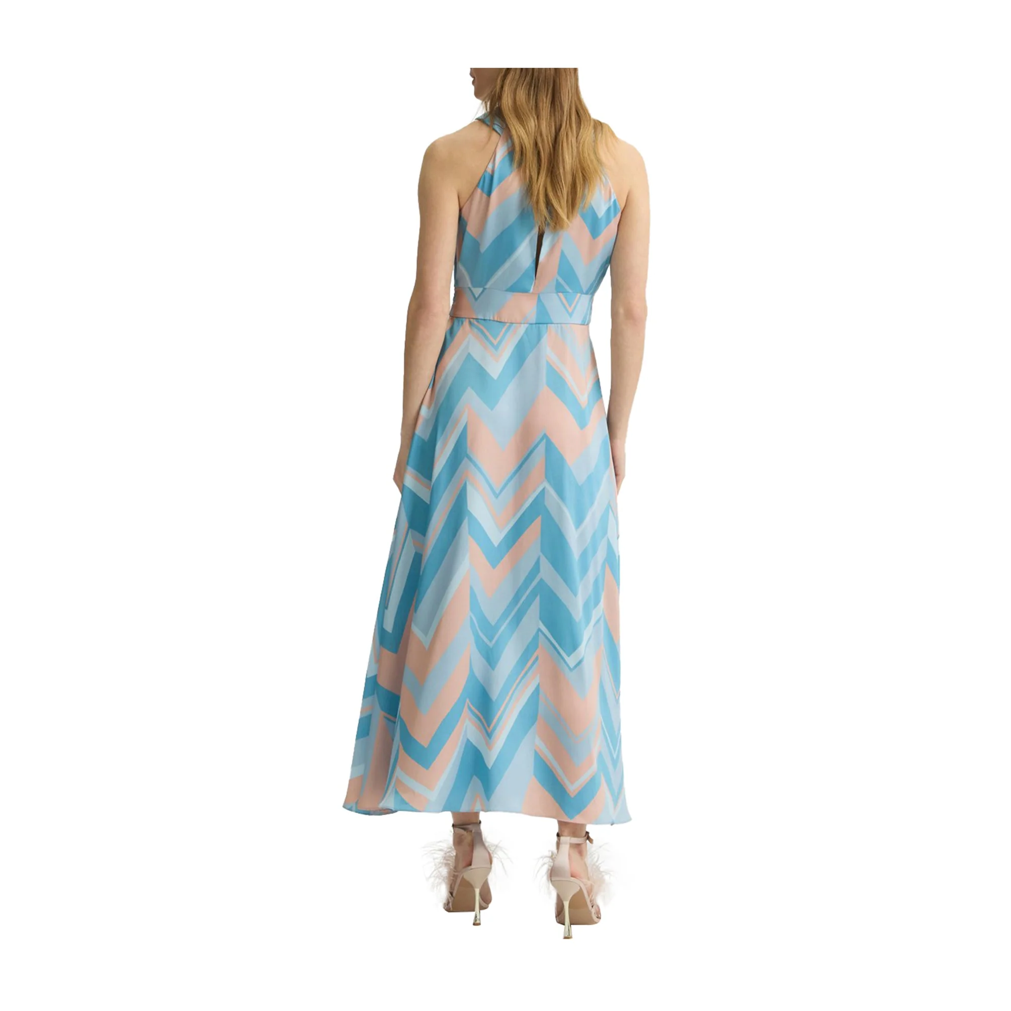 Abito Donna lungo con fantasia geometrica - Image 3