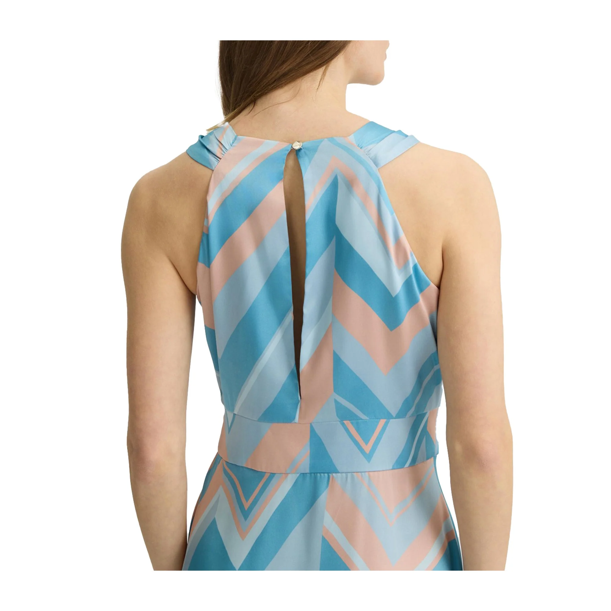 Abito Donna lungo con fantasia geometrica - Image 4