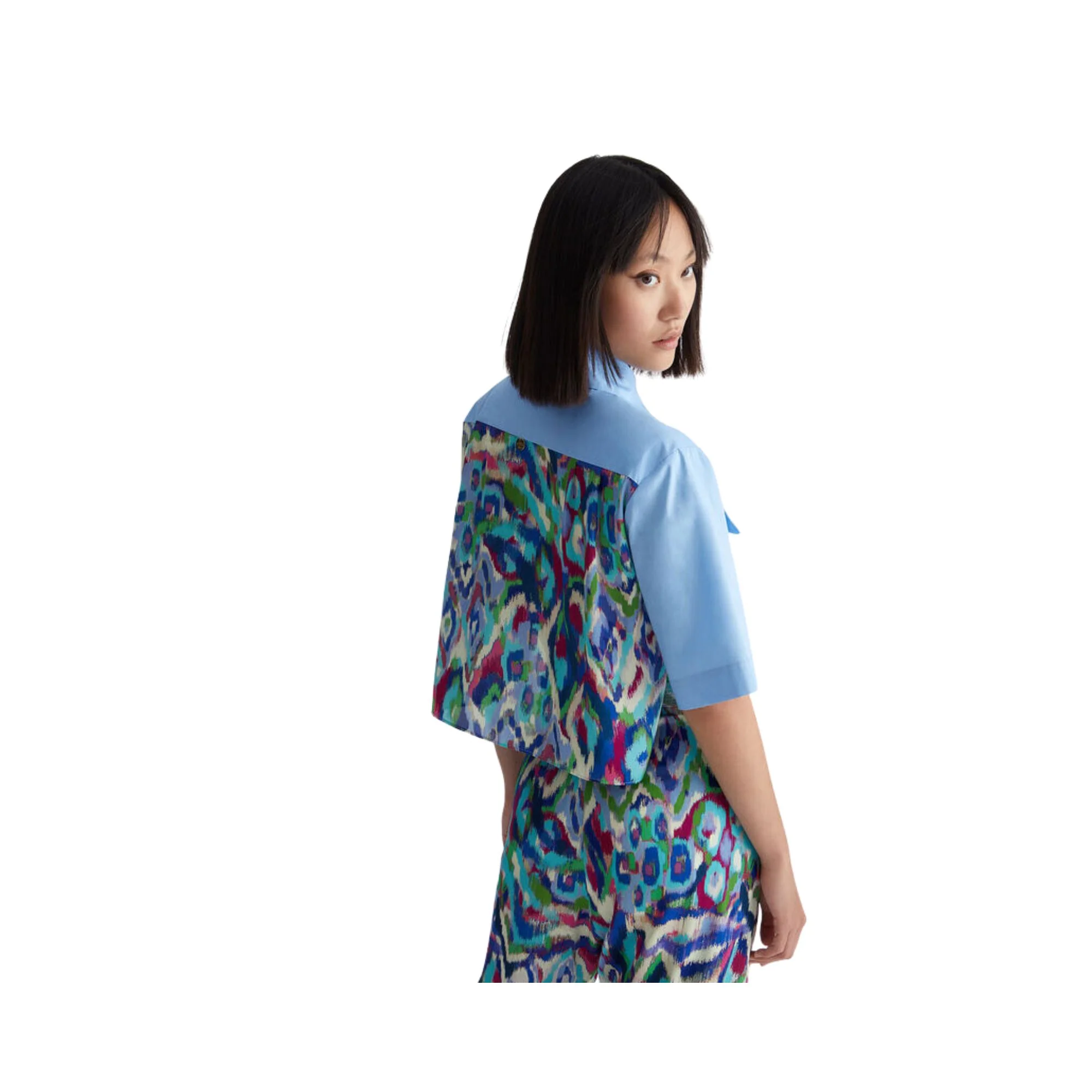 Camicia Donna con inserto stampato sul retro - Image 2