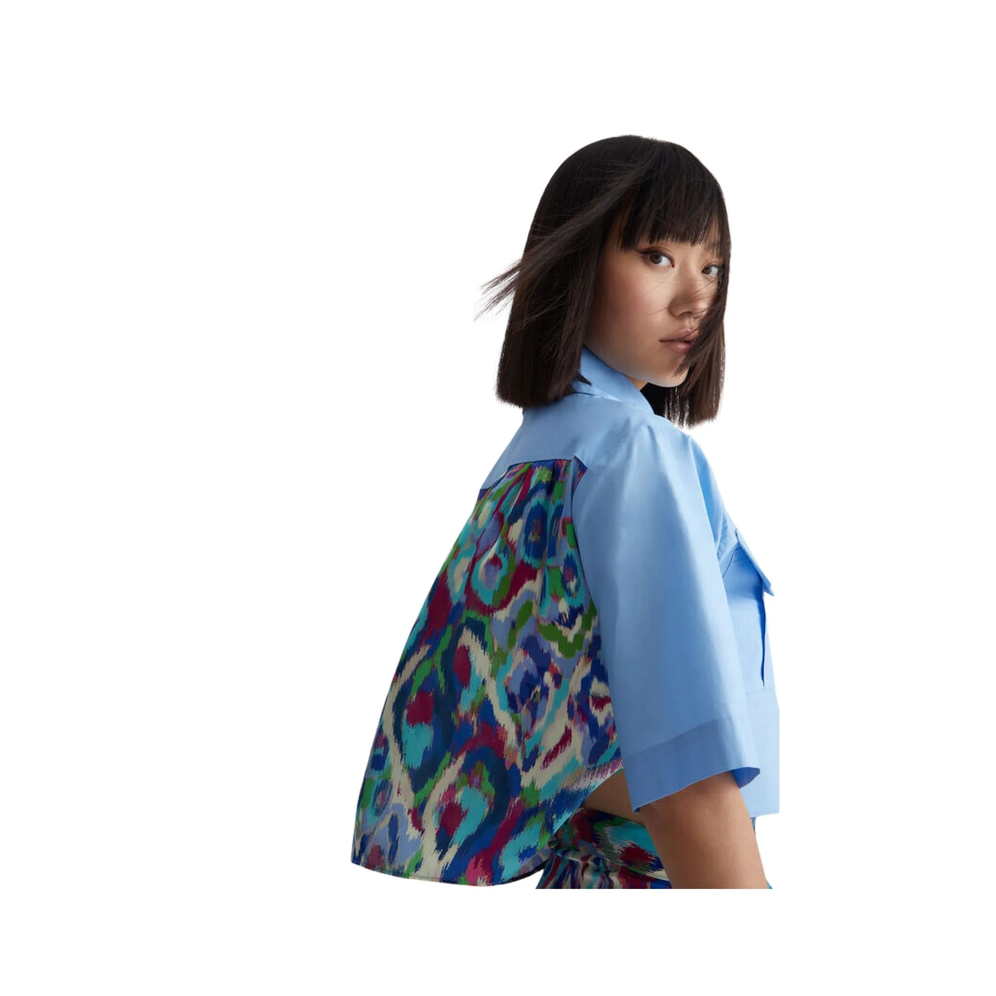 Camicia Donna con inserto stampato sul retro - Image 4
