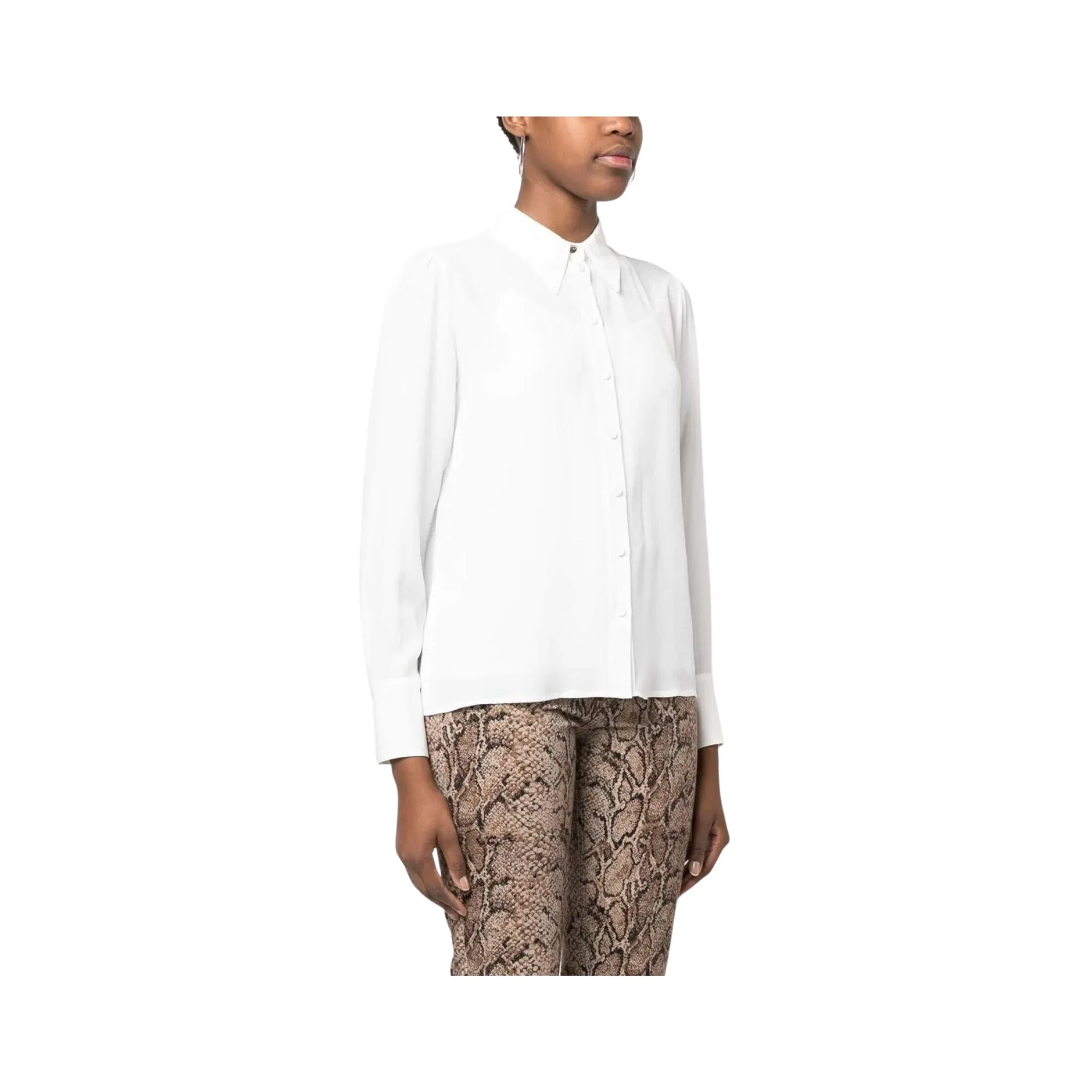 Camicia Donna tinta unita con collo classico - Image 2