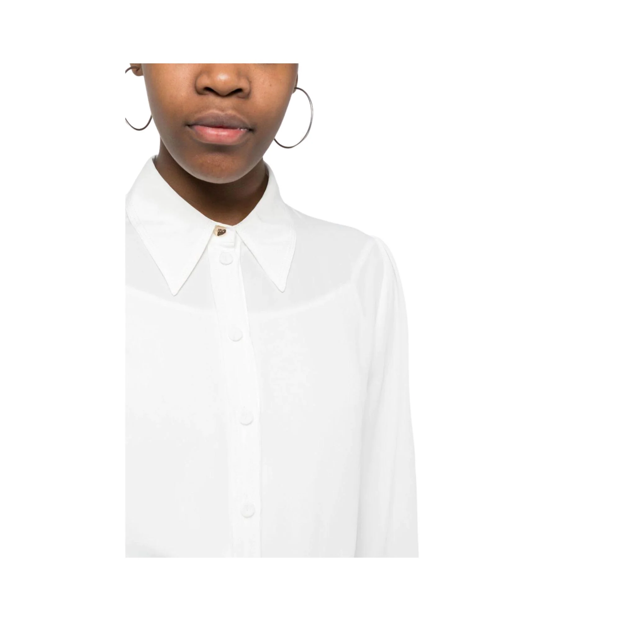 Camicia Donna tinta unita con collo classico - Image 4
