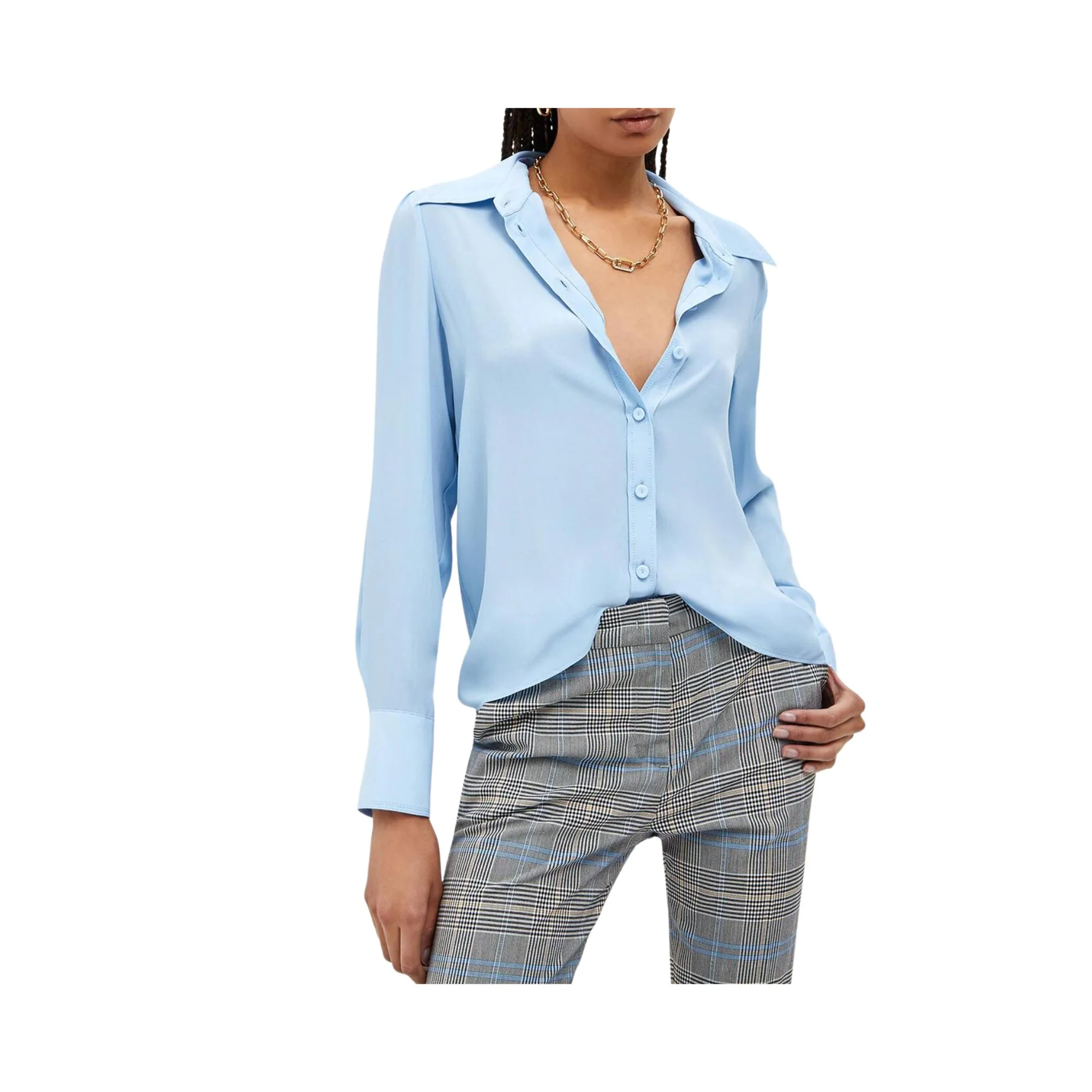 Camicia Donna tinta unita con collo classico - Image 7