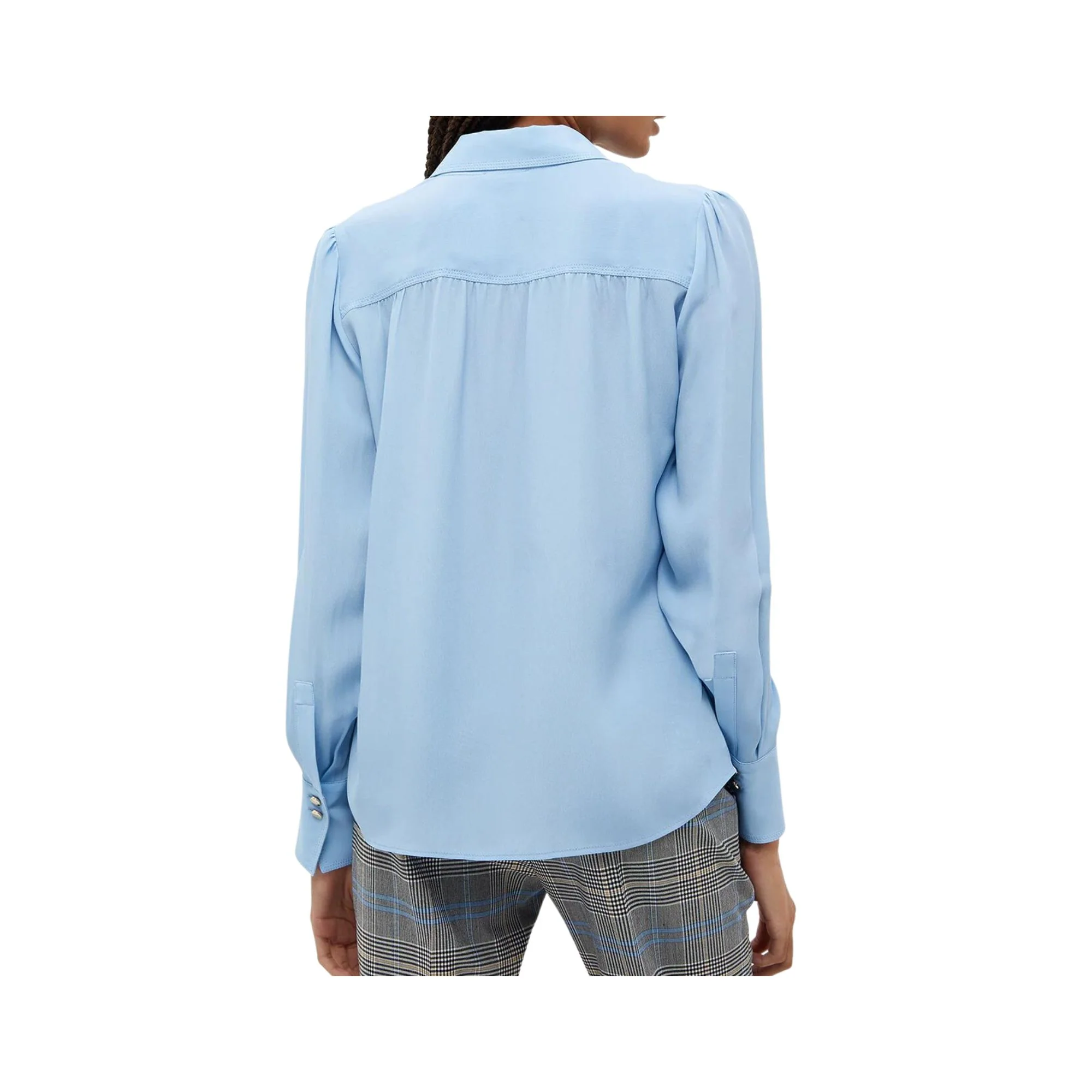 Camicia Donna tinta unita con collo classico - Image 8